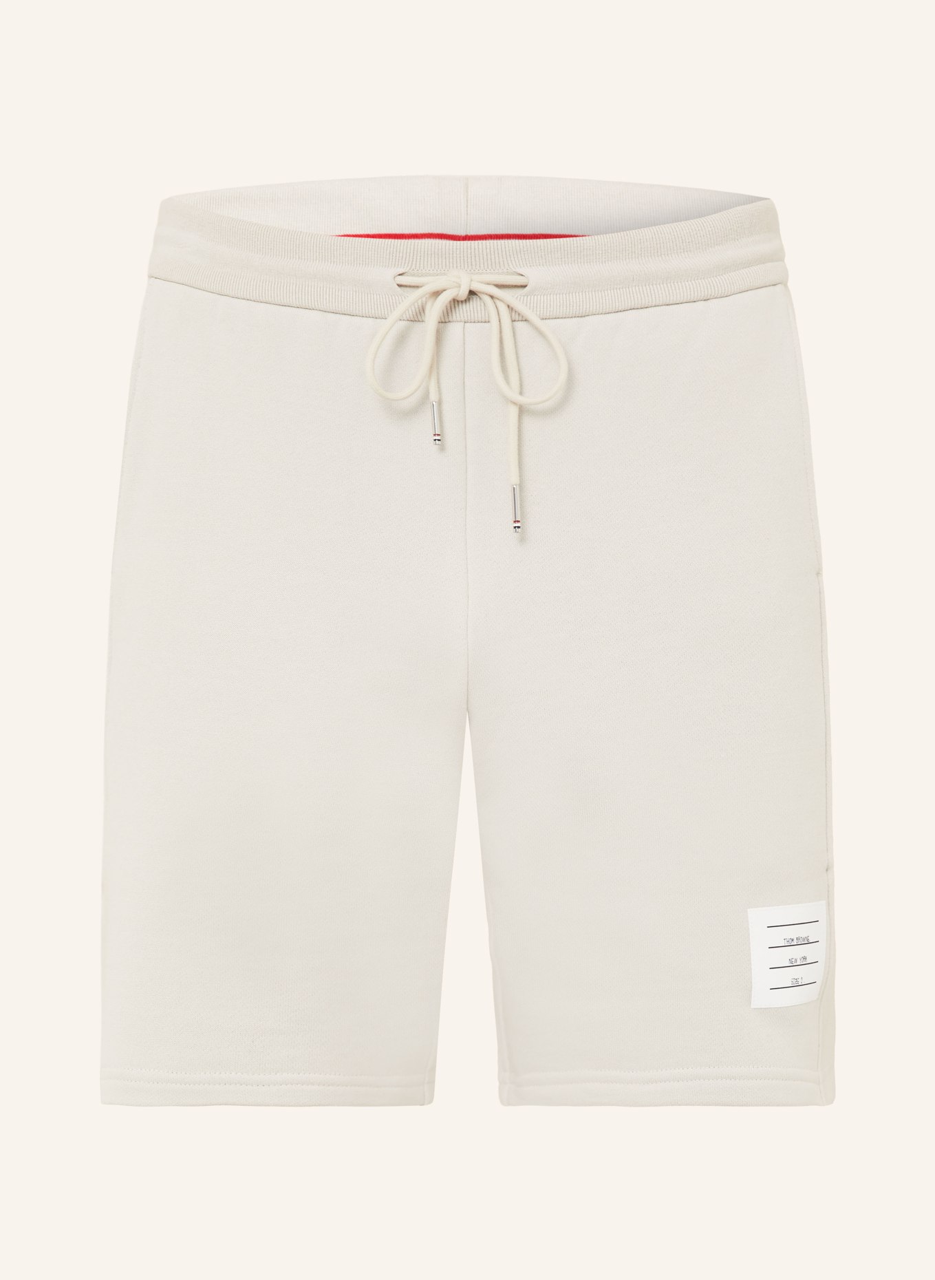 THOM BROWNE. Sweatshorts: CREME / WEISS