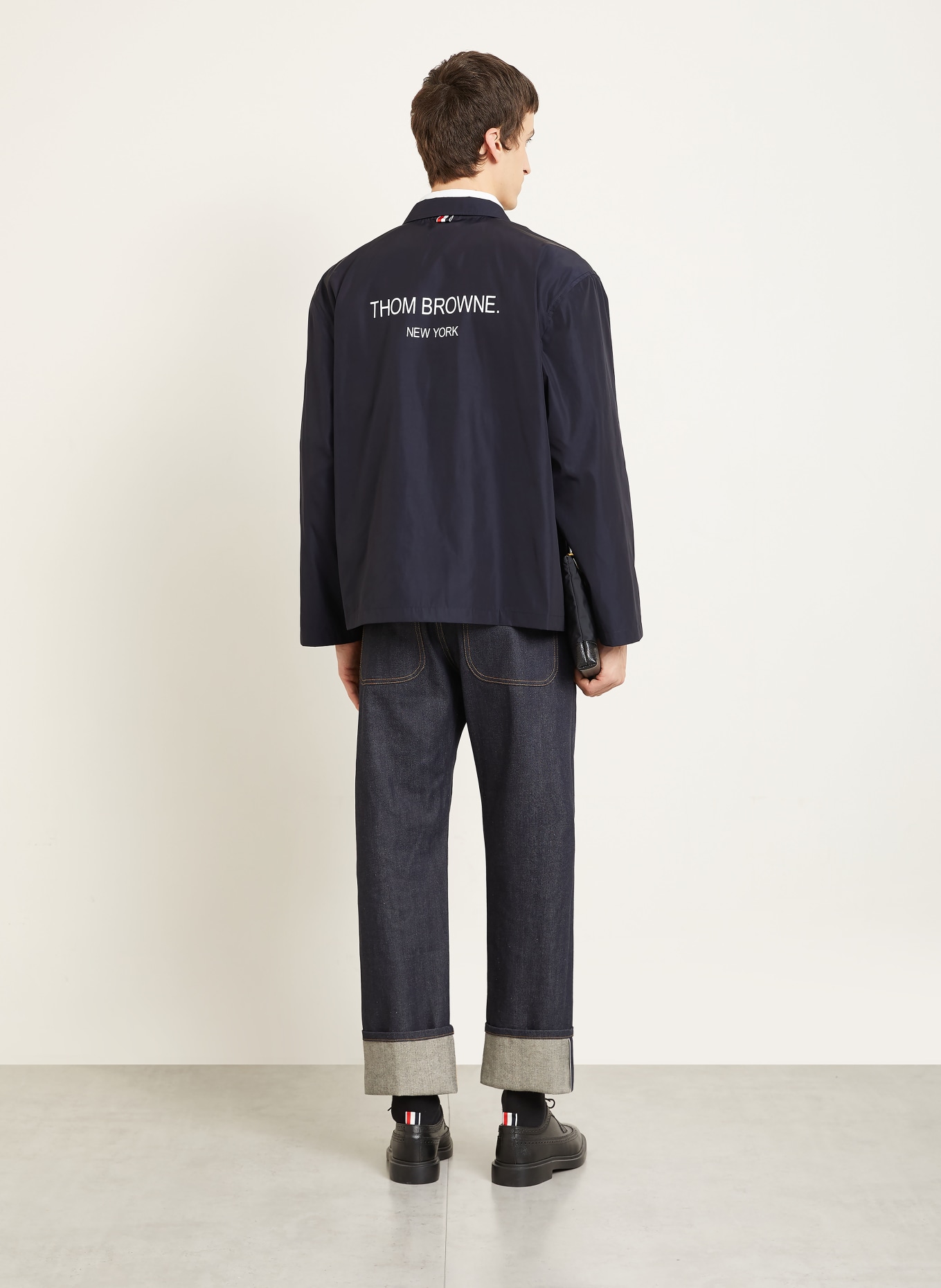THOM BROWNE. Jeans Regular Fit: DUNKELBLAU