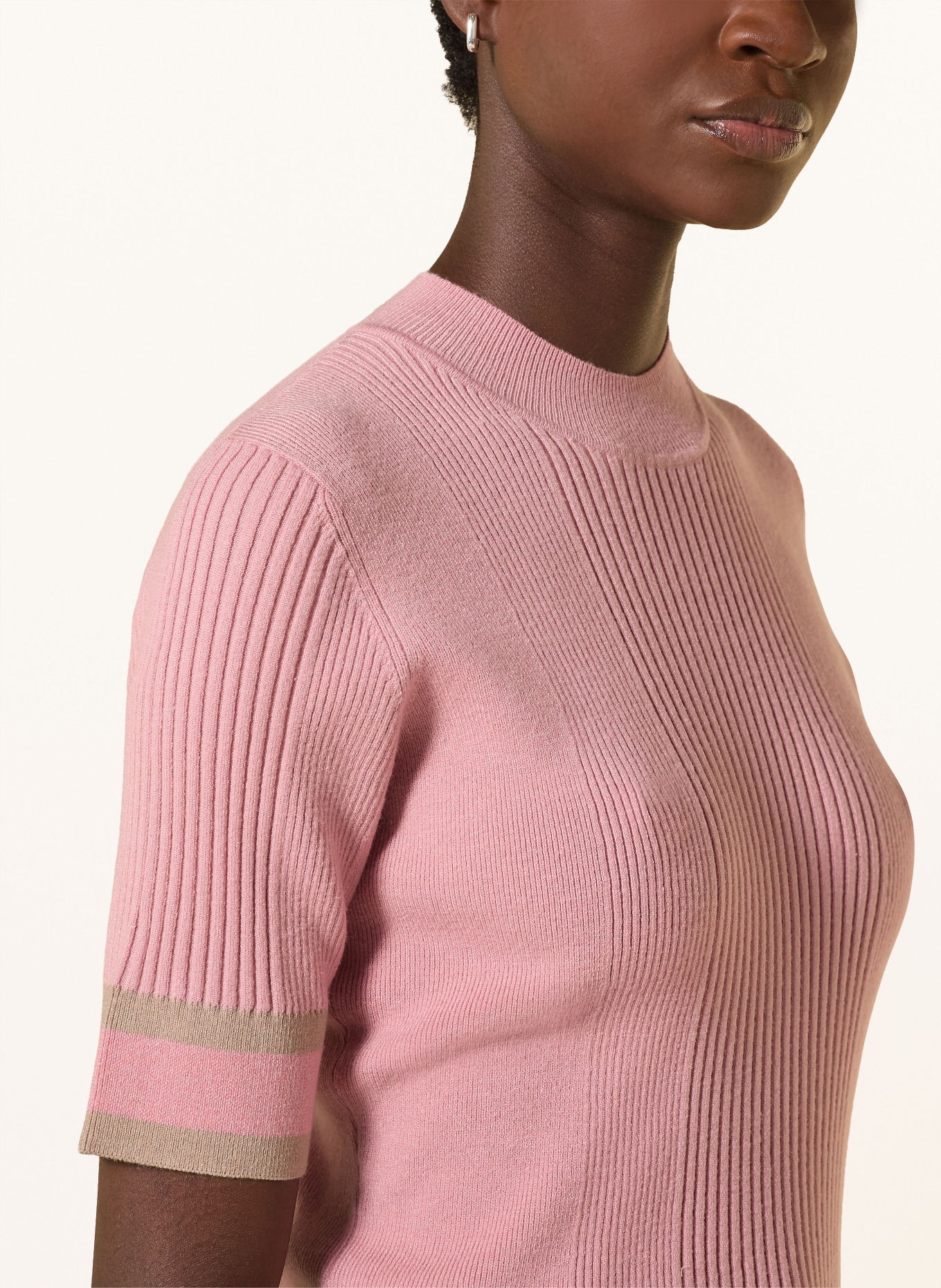 CATNOIR pull en maille: ROSÉ / TAUPE