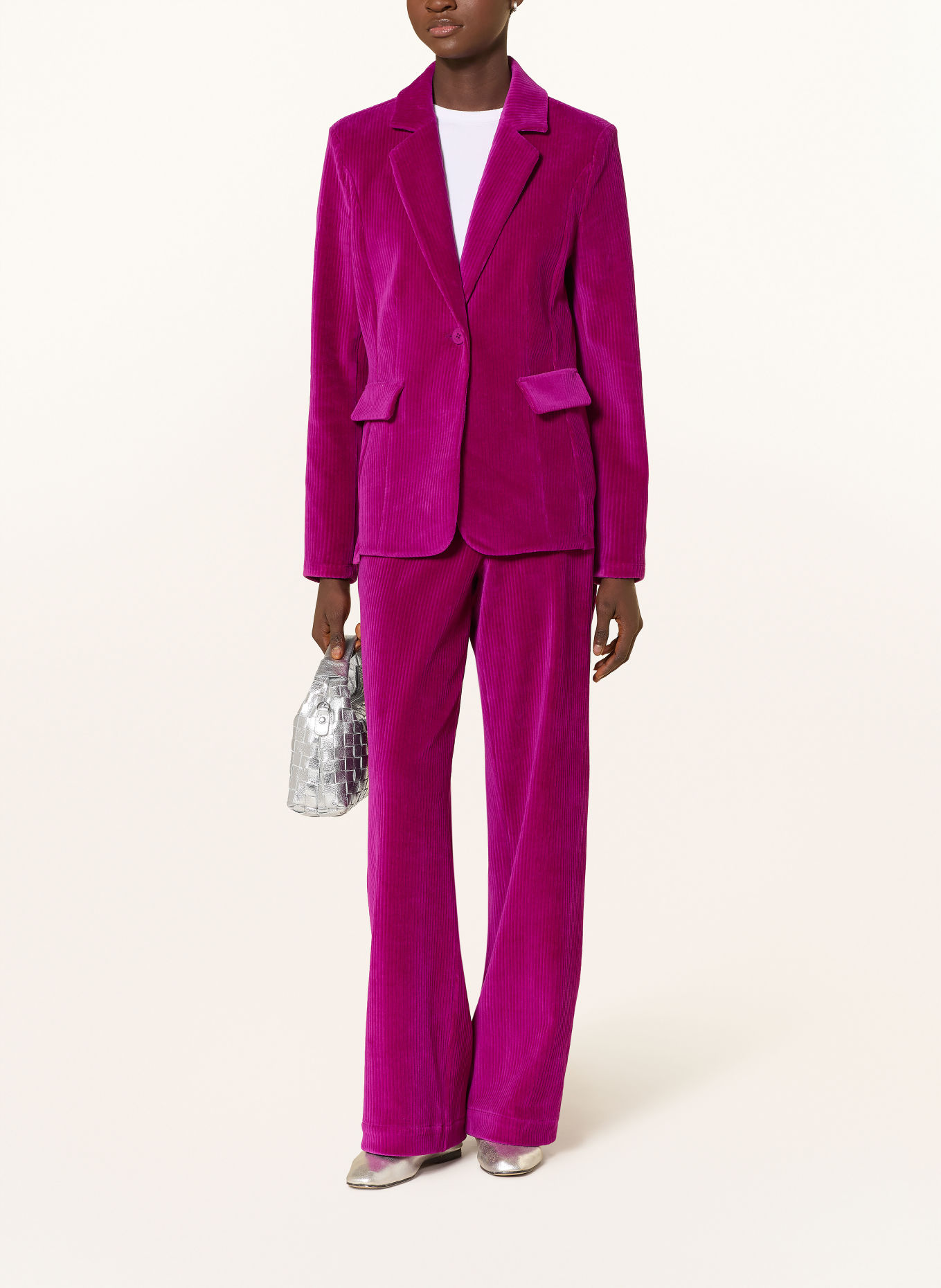 CATNOIR corduroy blazer: FUCHSIA