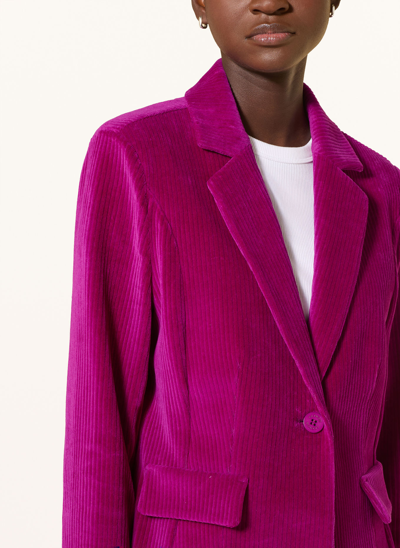 CATNOIR corduroy blazer: FUCHSIA