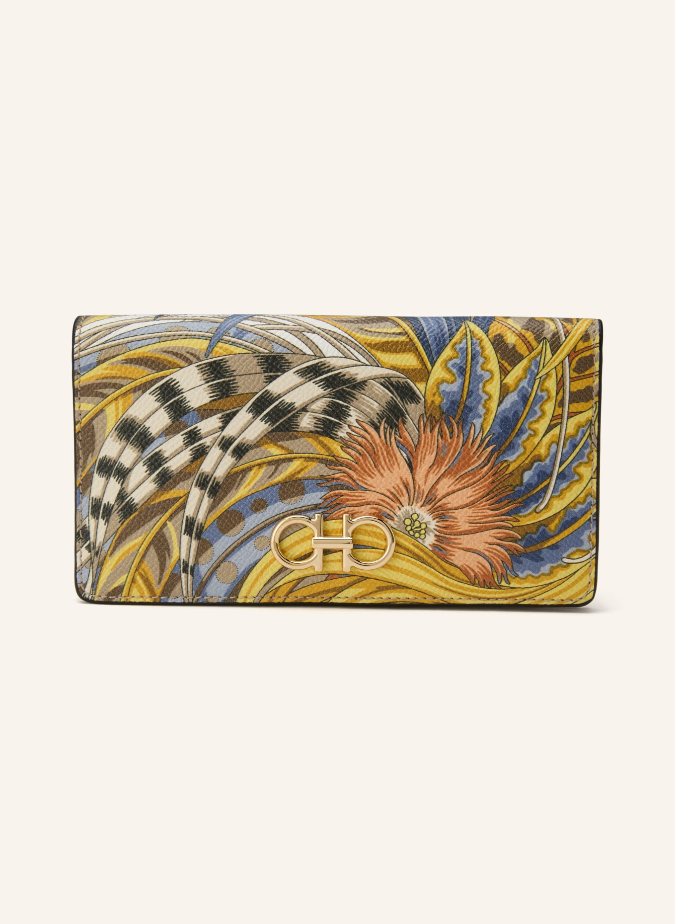 FERRAGAMO Geldbörse: GELB / BEIGE / BLAU