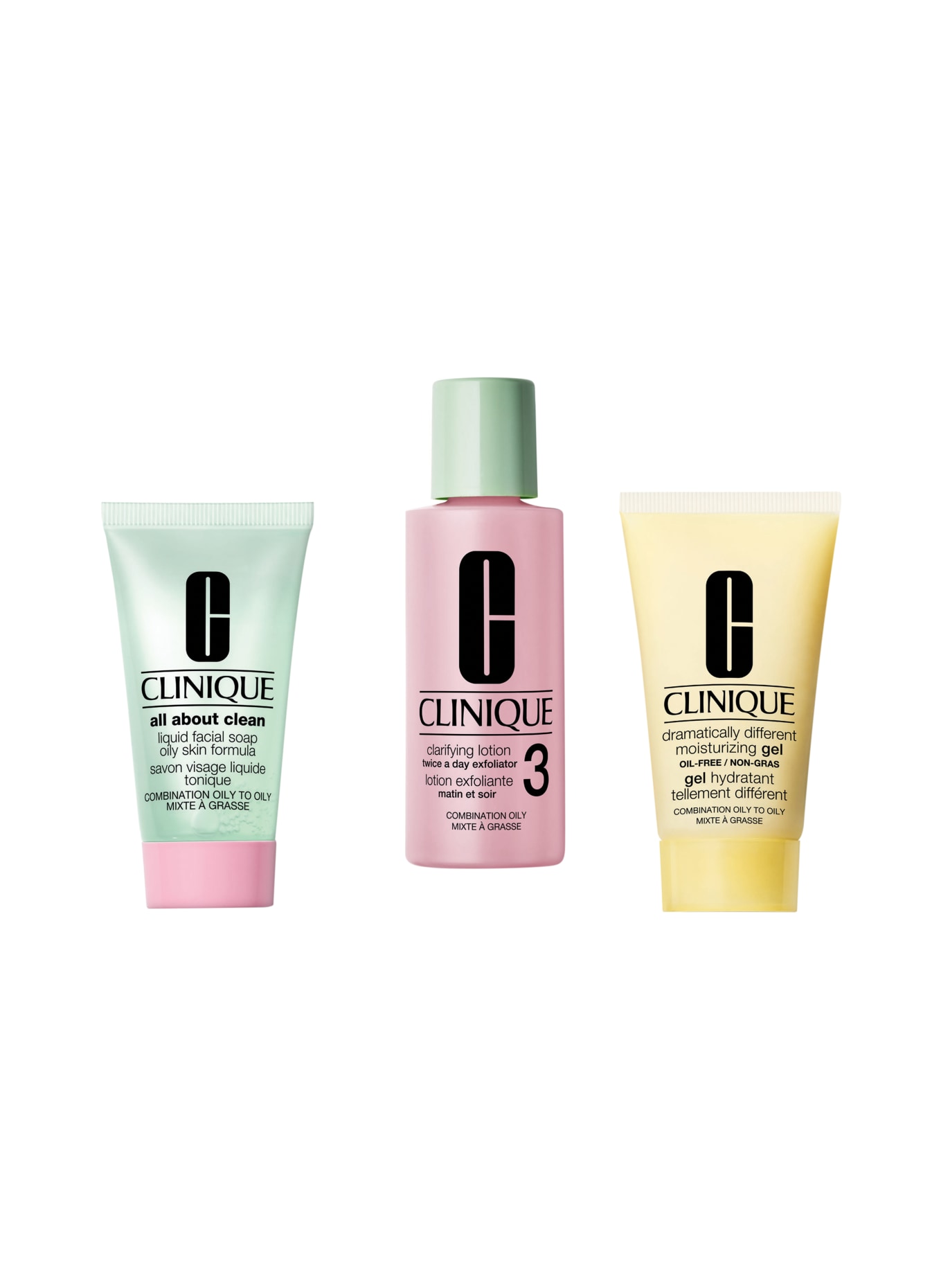 CLINIQUE GEZONDE HUIDVERZORGING TYPE 3 MINI KIT