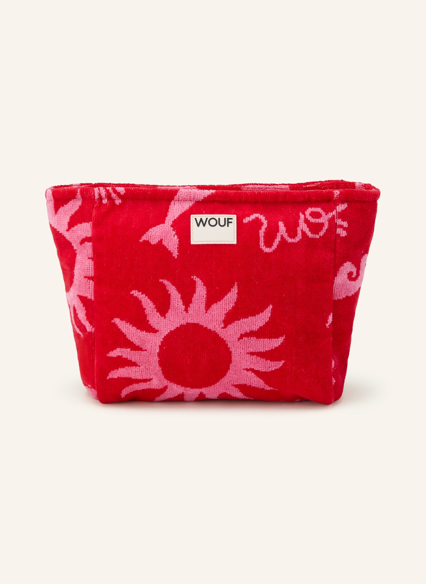 WOUF TULUM cosmetic bag: RED / PINK / WHITE