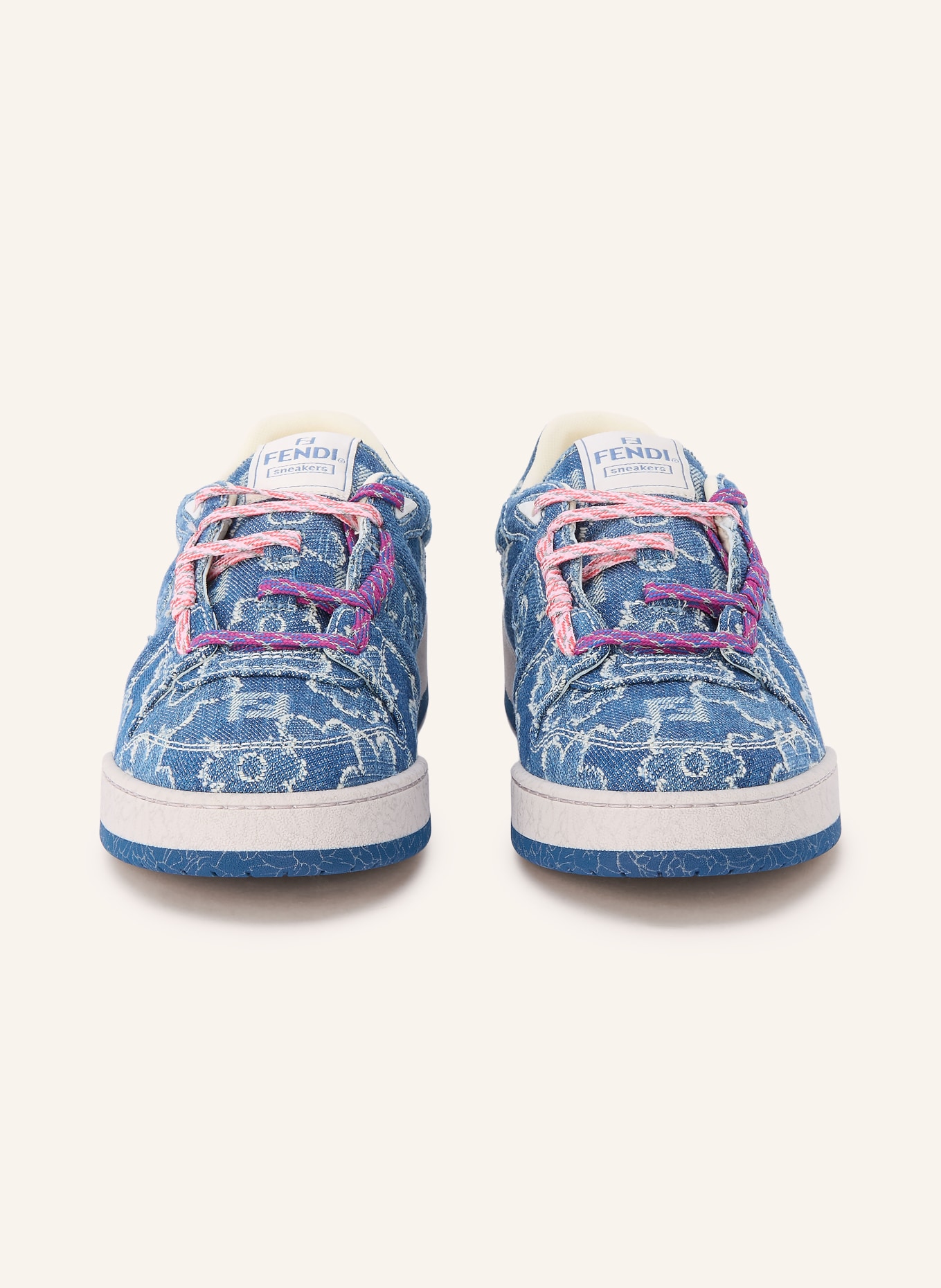 FENDI Sneaker MATCH: BLUE / ECRU