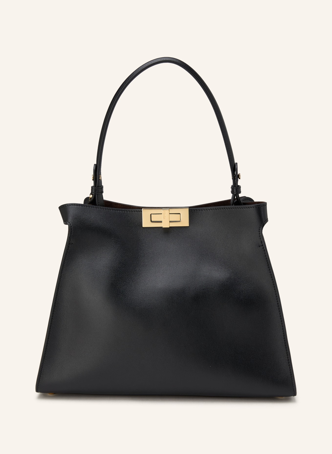 FENDI WAY MEDIUM handbag: BLACK / GOLD