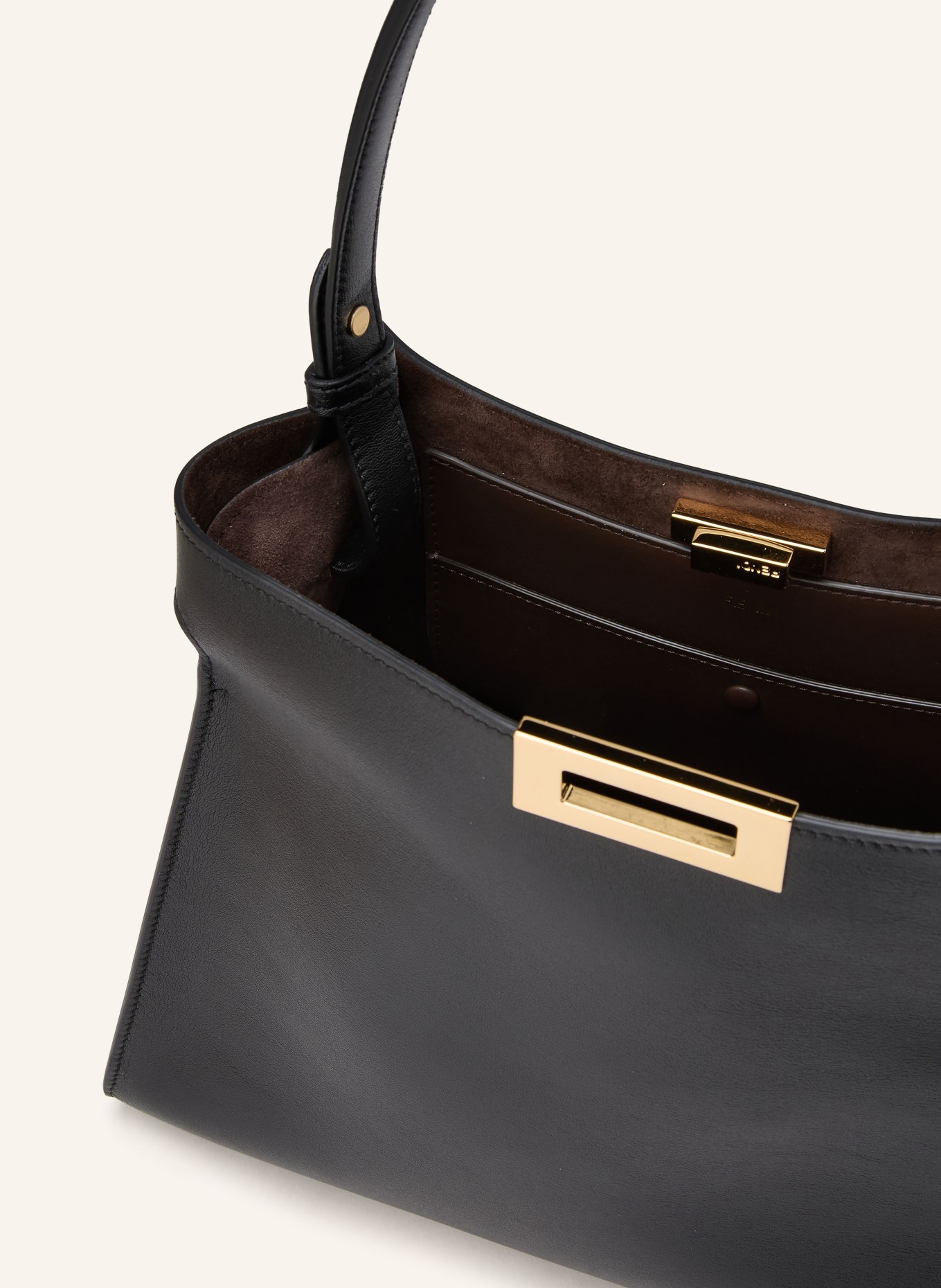 FENDI WAY MEDIUM handbag: BLACK / GOLD