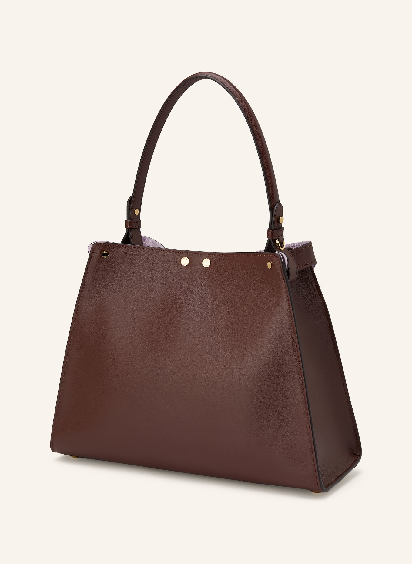 FENDI Handtas WAY MEDIUM: MARRON FONCÉ / GOUD