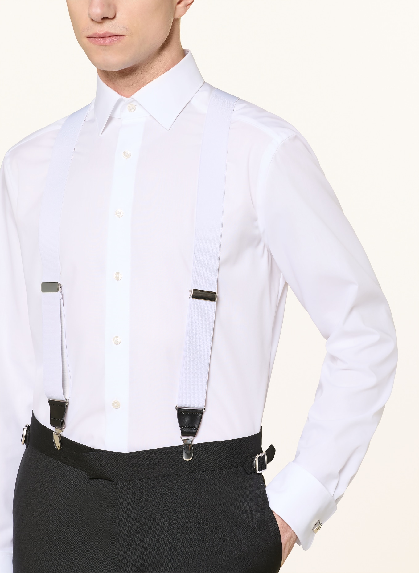 PAUL Hosenträger: WEISS / SCHWARZ