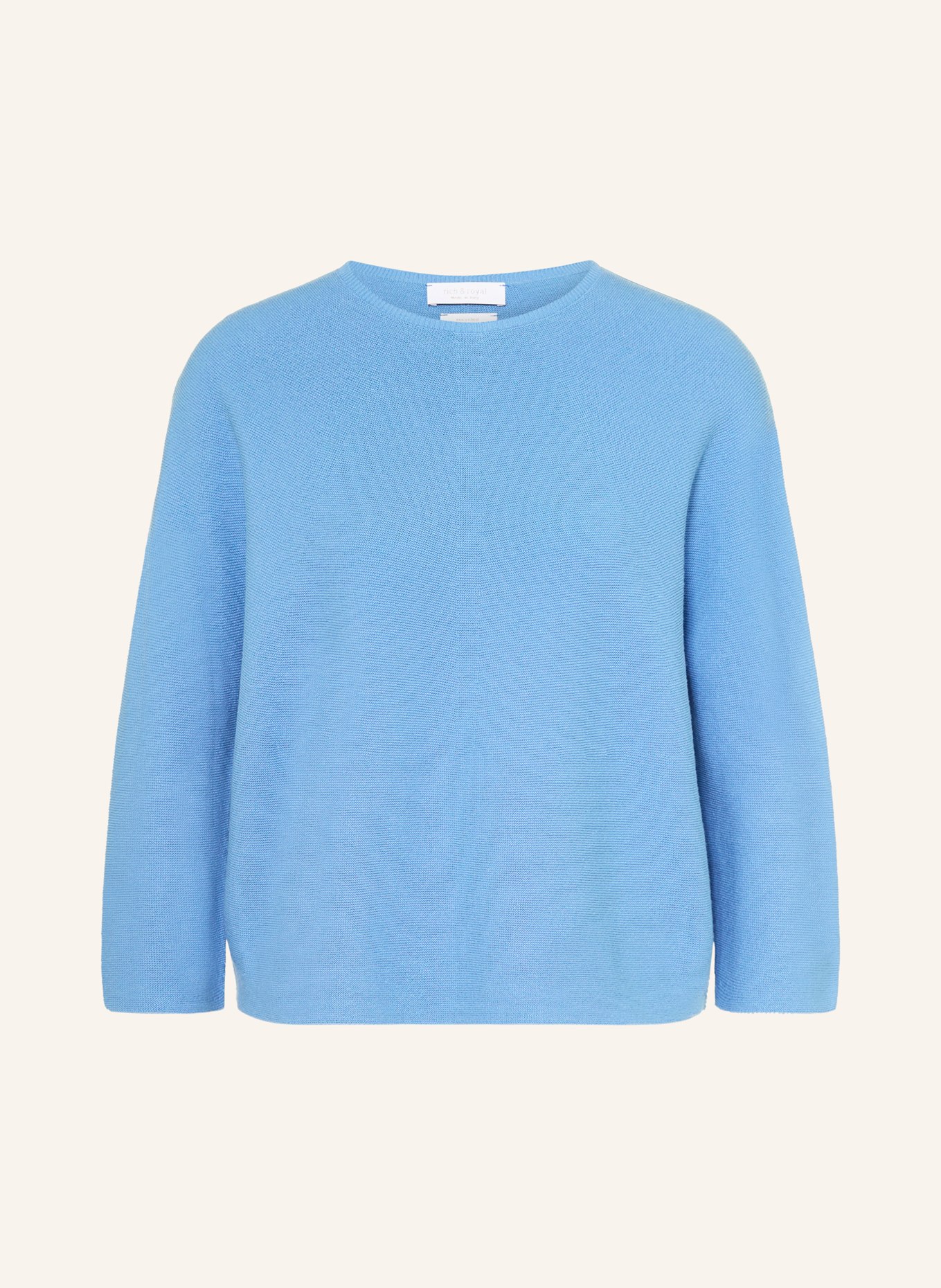 Rich & Royal Sweater with 3/4 sleeves: BLUE