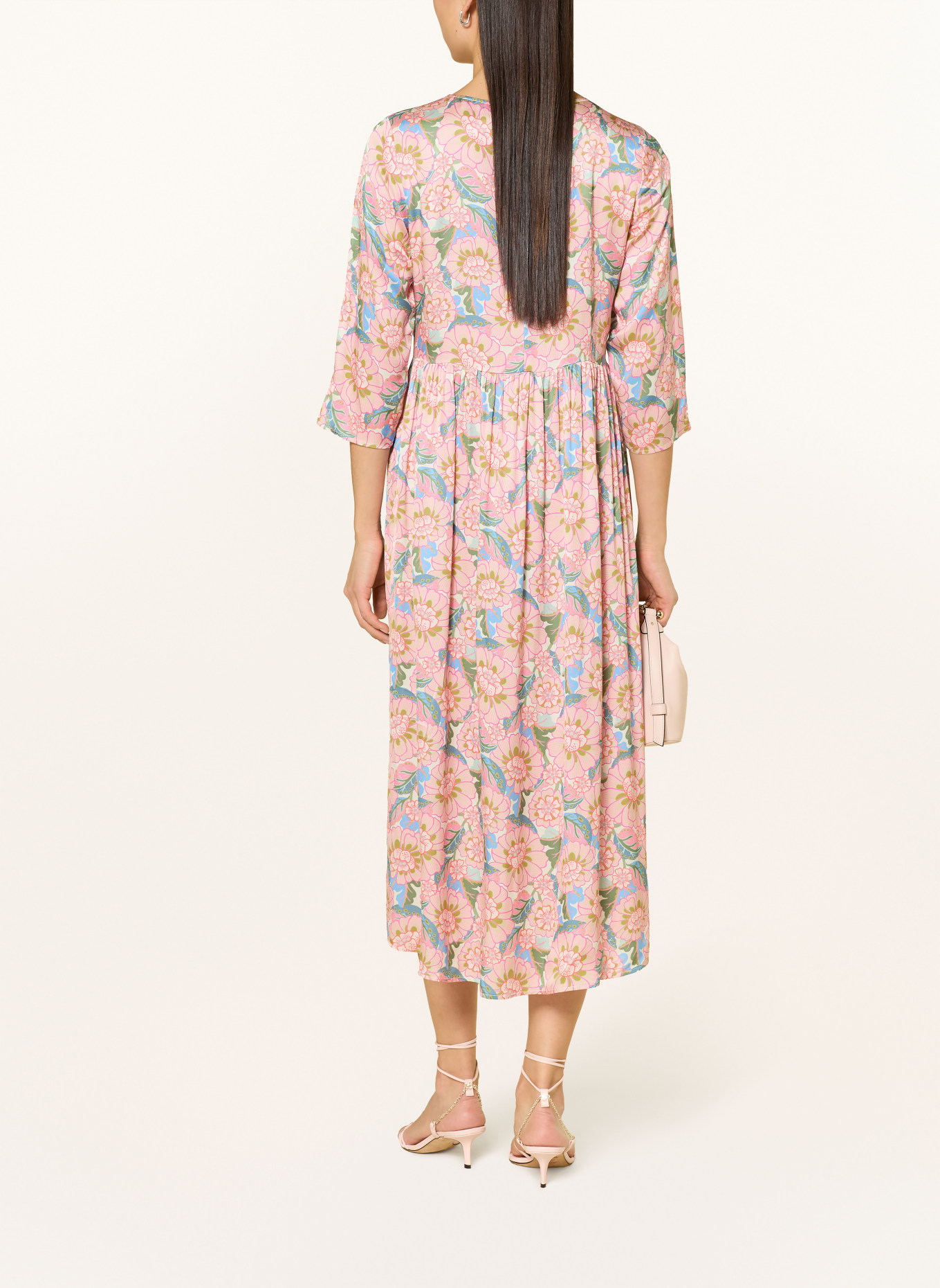 Rich & Royal Sukienka z rękawami 3/4: BLADORÓŻOWY / ZIELONY / NIEBIESKI