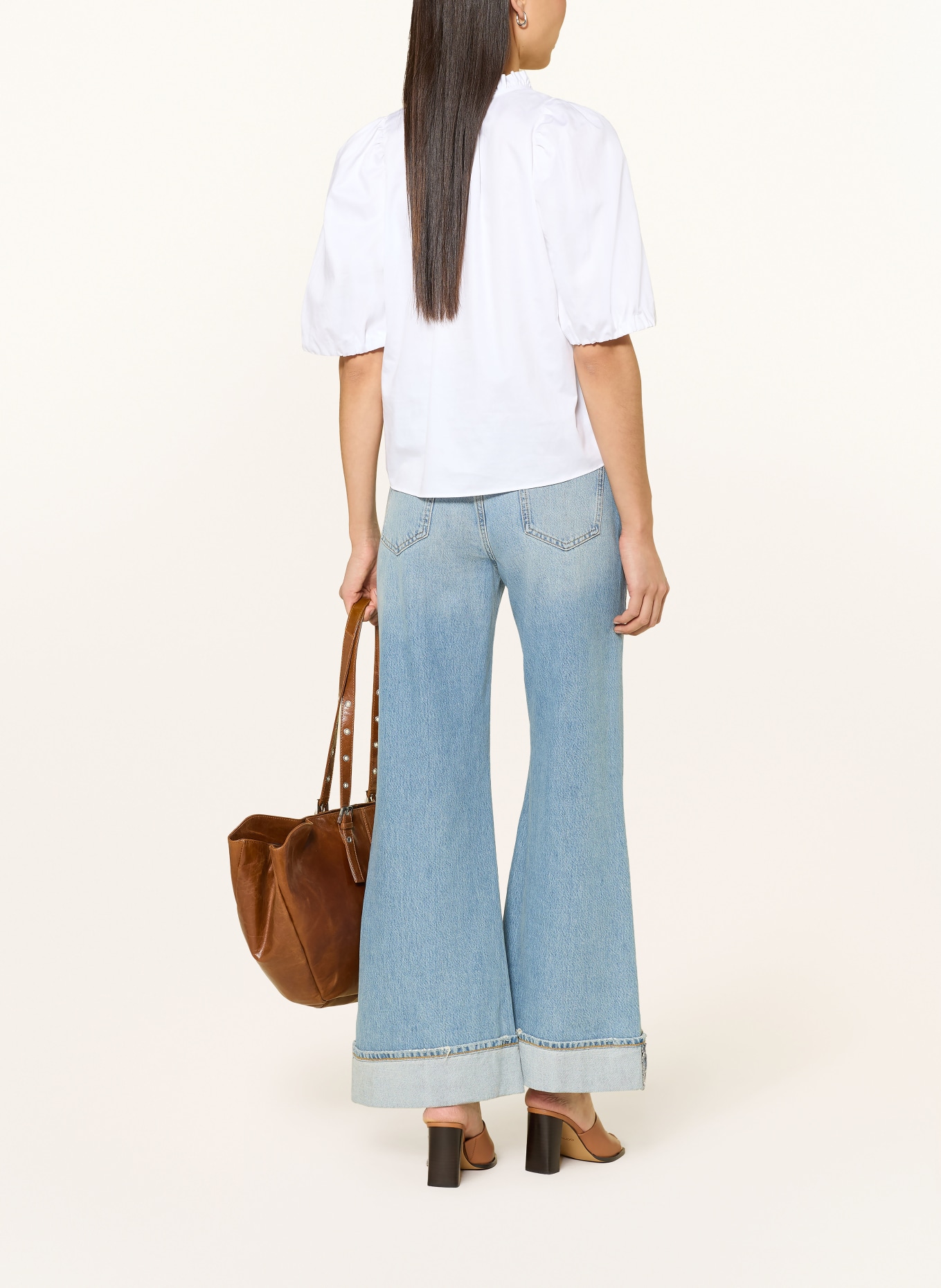 Rich & Royal Blusenshirt mit Rüschen: WEISS