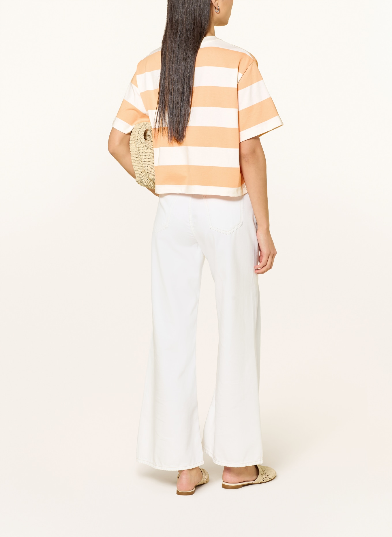 Rich & Royal T-Shirt: HELLORANGE / GRÜN / WEISS