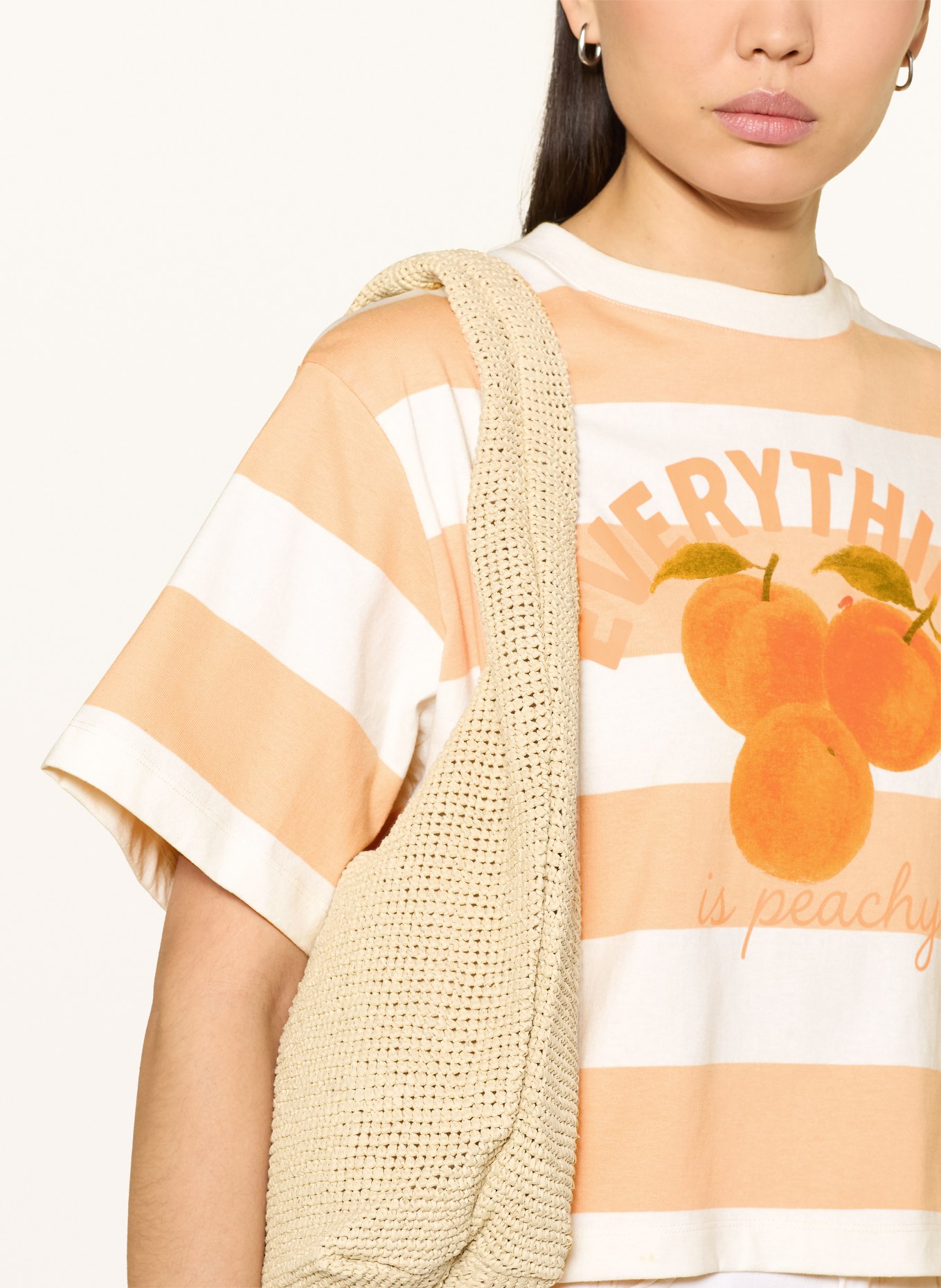 Rich & Royal T-Shirt: HELLORANGE / GRÜN / WEISS