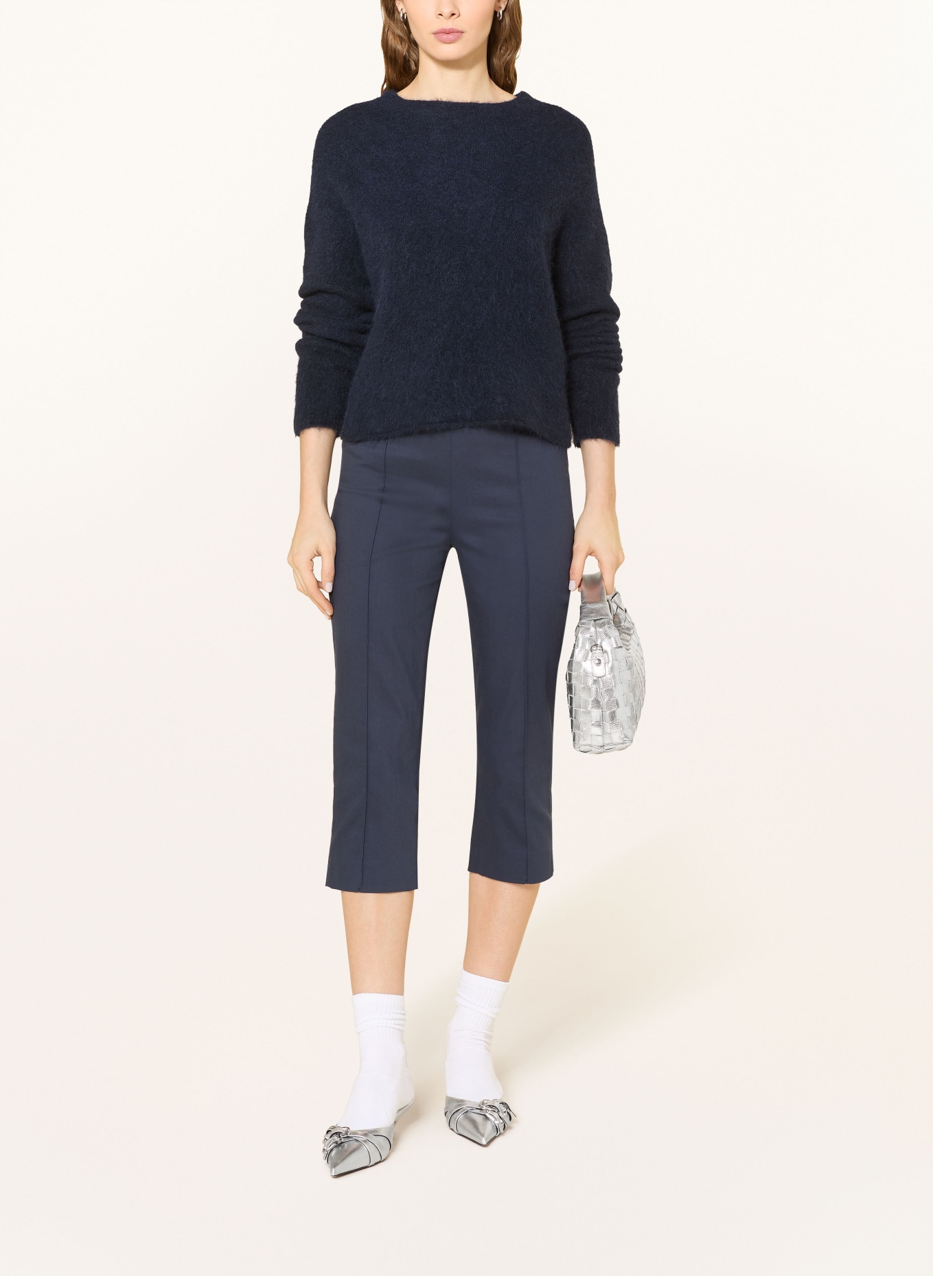 Rich & Royal Pantalon 7/8: BLEU FONCÉ