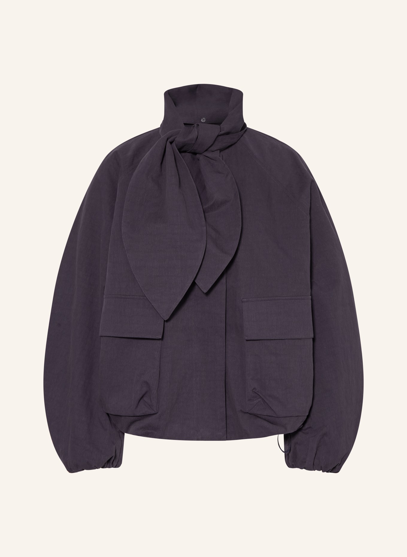 Rich & Royal Blouson oversize avec col amovible: BLEU FONCÉ