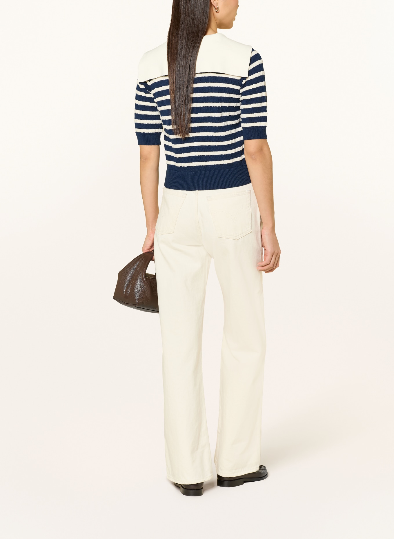 Rich & Royal kardigan: GRANATOWY / ECRU