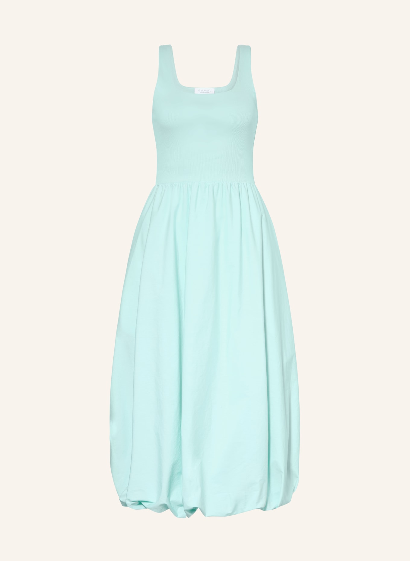 Rich & Royal Kleid im Materialmix: TÜRKIS