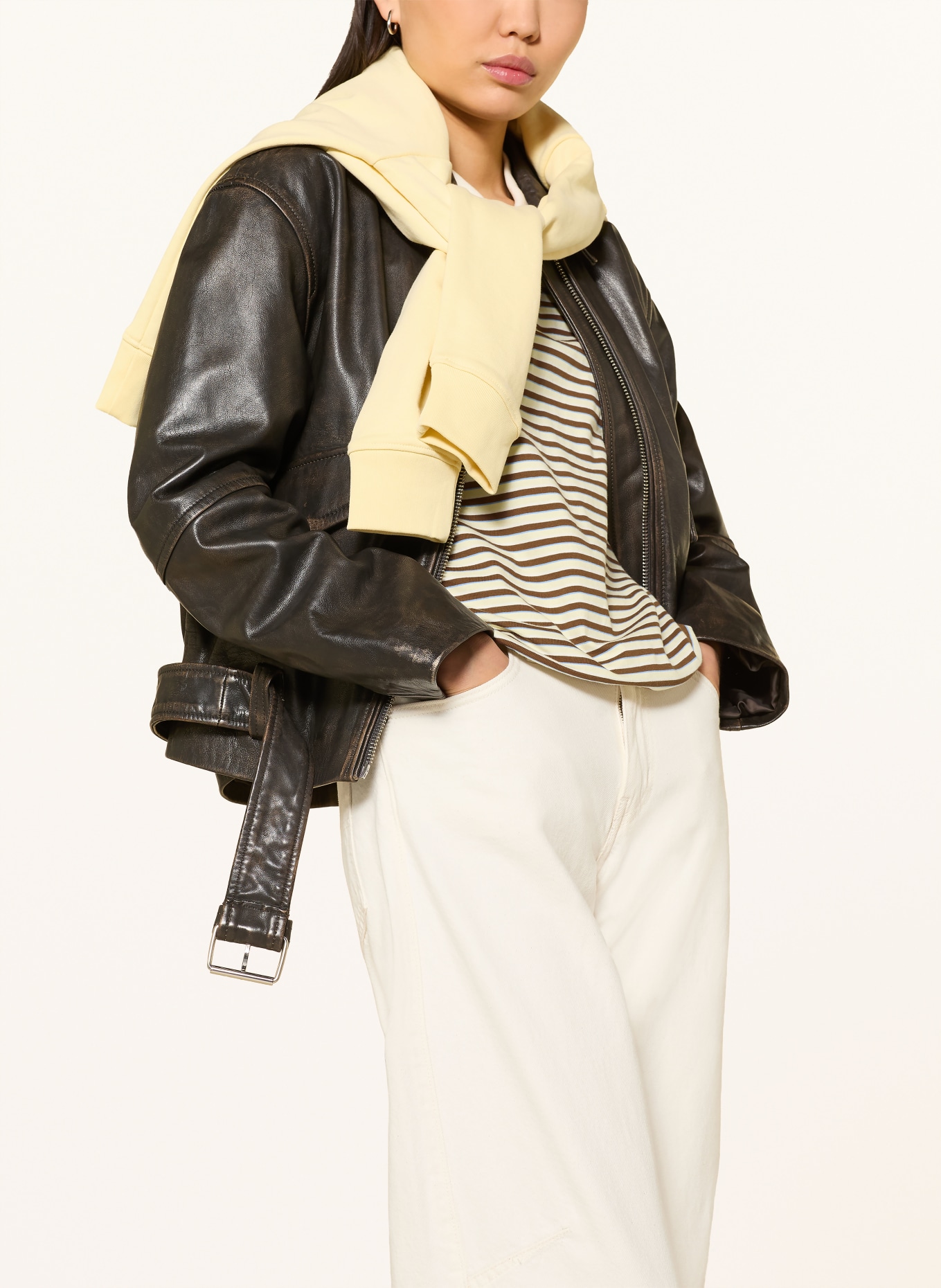 Rich & Royal Polo en jersey: MARRON / JAUNE CLAIR / BLEU CLAIR