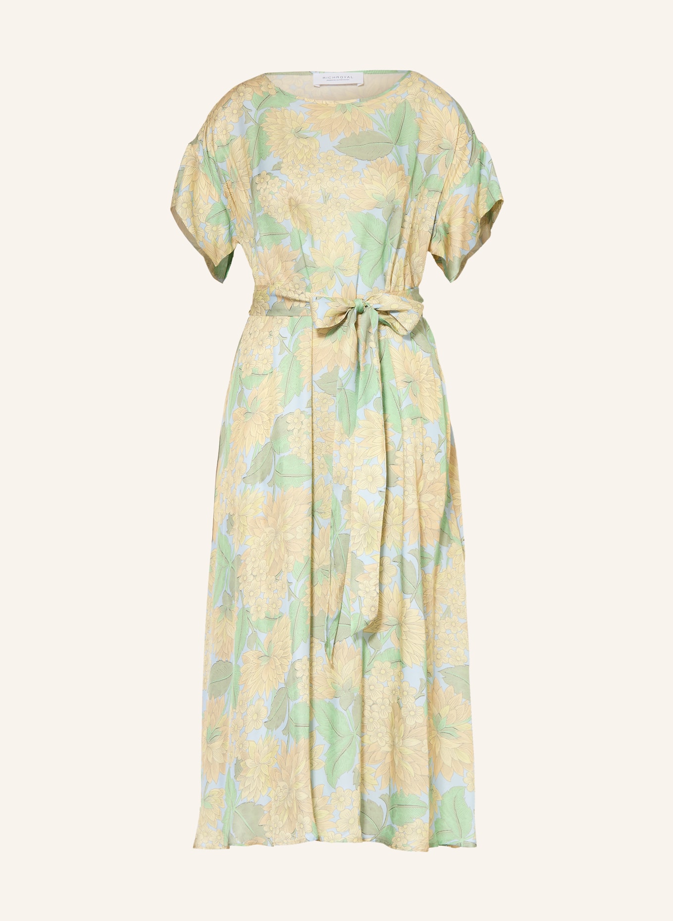 Rich & Royal satyna sukienka: JASNOZIELONY / JASNOŻÓŁTY / JASNONIEBIESKI