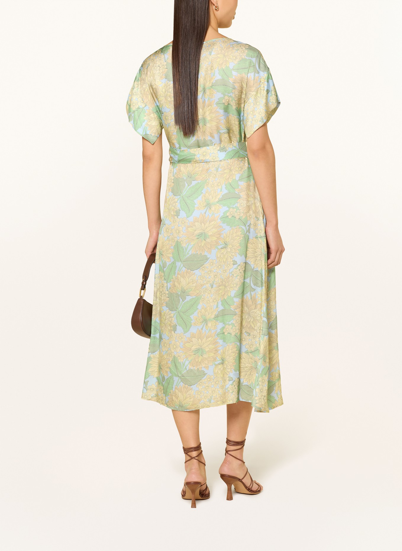 Rich & Royal satyna sukienka: JASNOZIELONY / JASNOŻÓŁTY / JASNONIEBIESKI