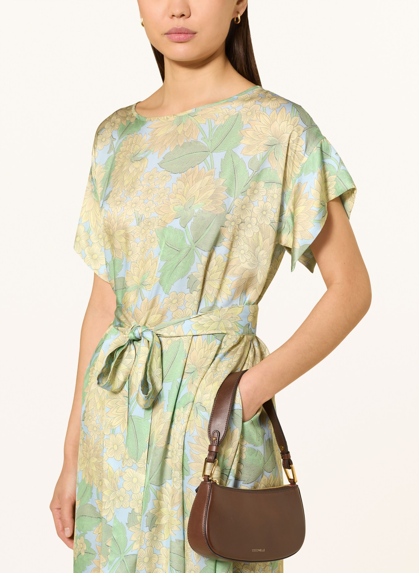 Rich & Royal satyna sukienka: JASNOZIELONY / JASNOŻÓŁTY / JASNONIEBIESKI