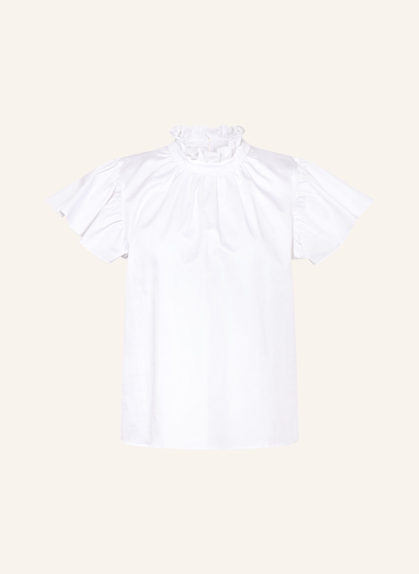 Rich & Royal Blusenshirt mit Rüschen: WEISS