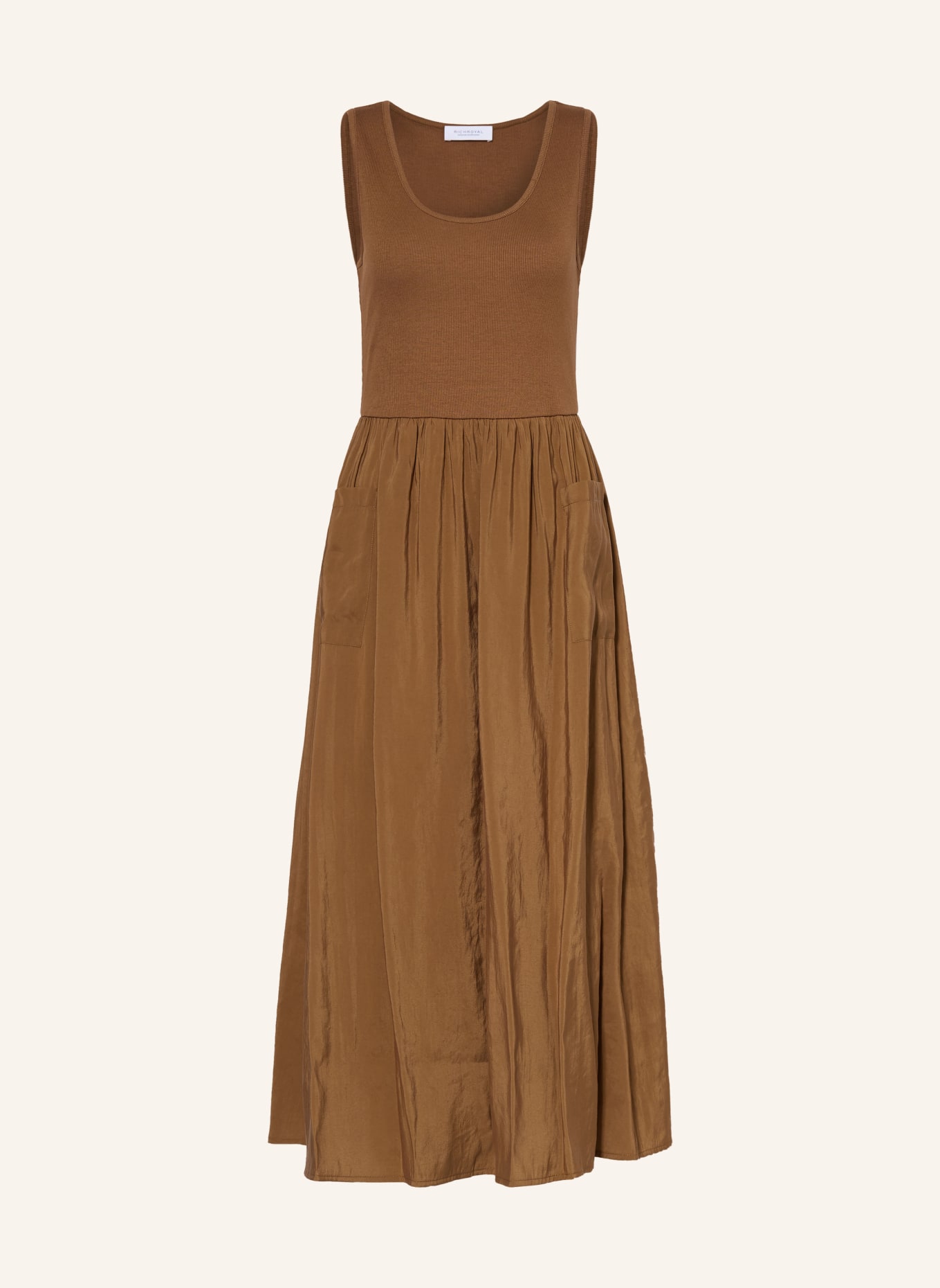 Rich & Royal Jurk in verschillende materialen: BRUIN