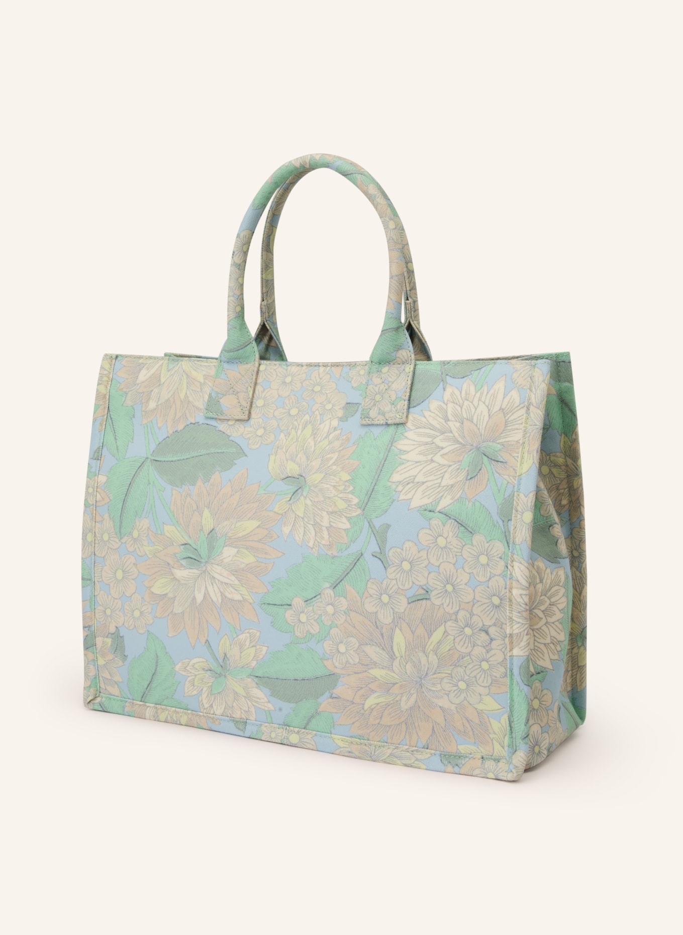 Rich & Royal shopper: LIGHT GREEN / LIGHT YELLOW / LIGHT BLUE