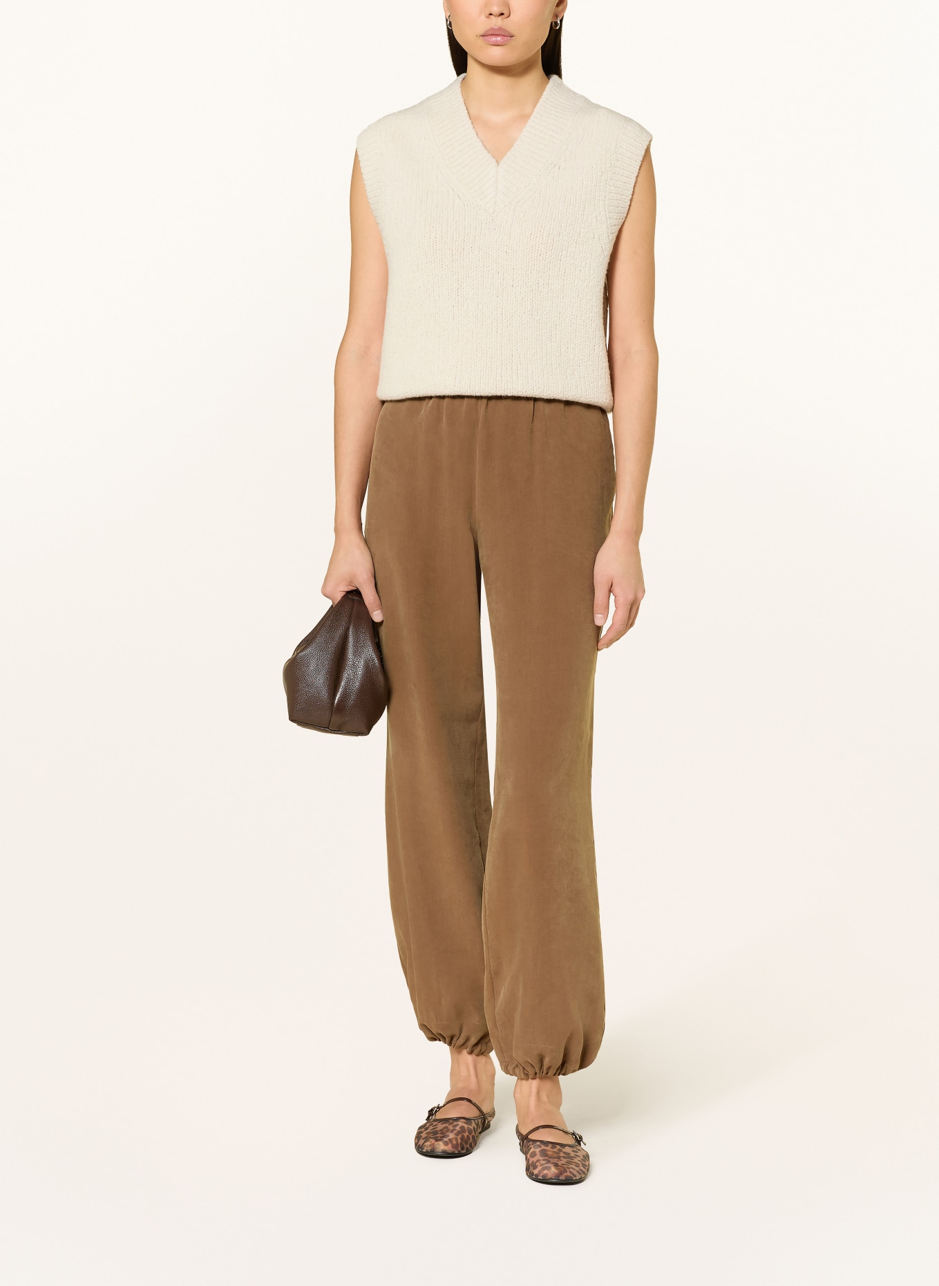 Rich & Royal kalhoty: HNĚDÁ