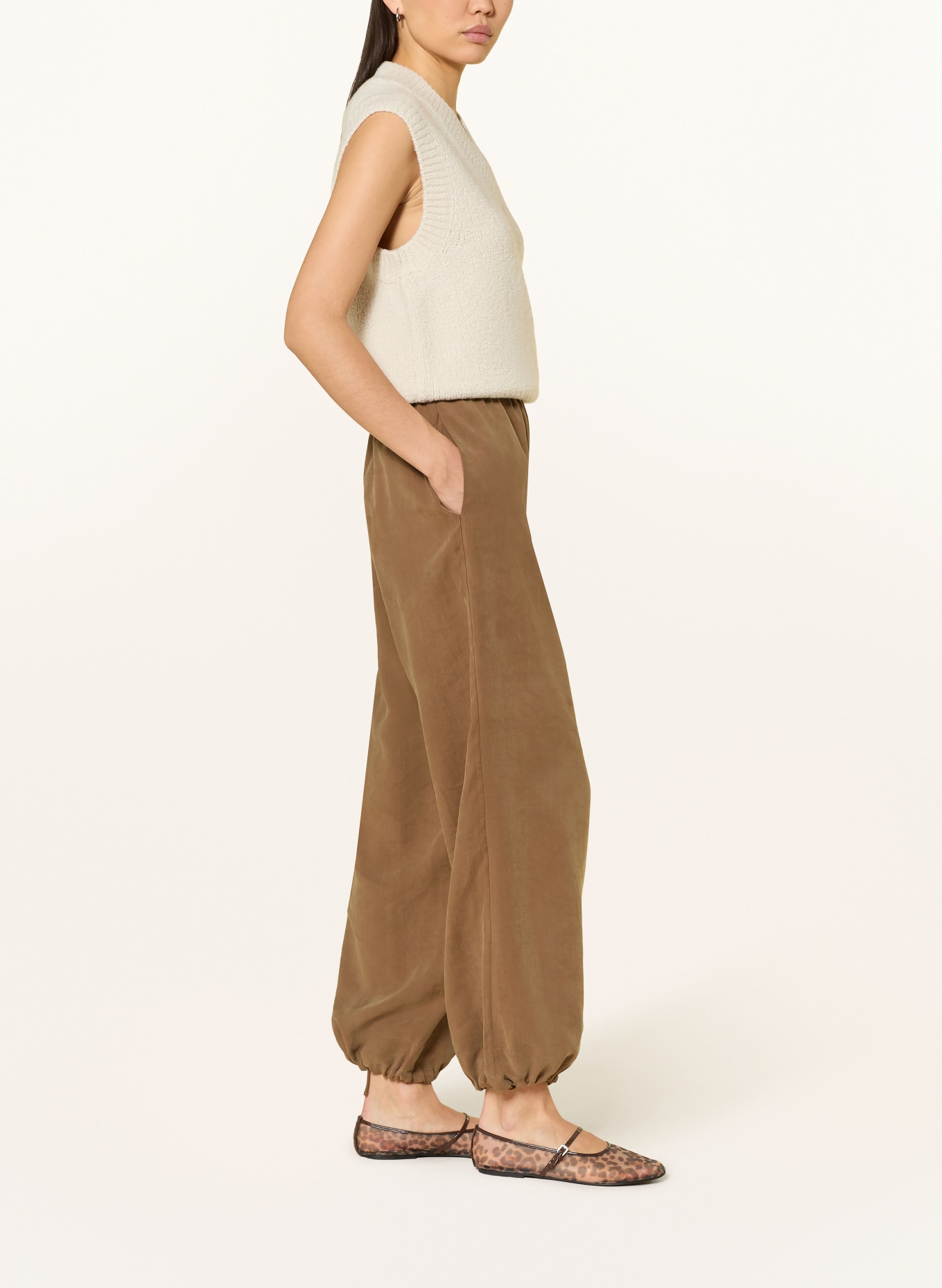 Rich & Royal kalhoty: HNĚDÁ