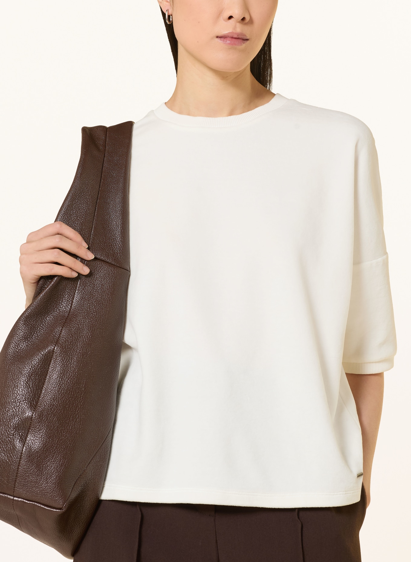 Herrlicher Nickishirt SMILA: CRÈME