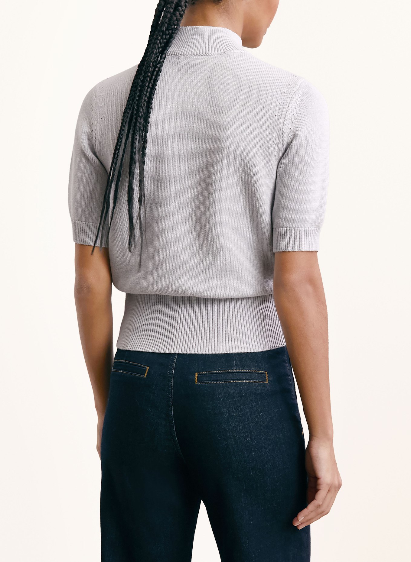 REISS Strickshirt ARIA: HELLGRAU