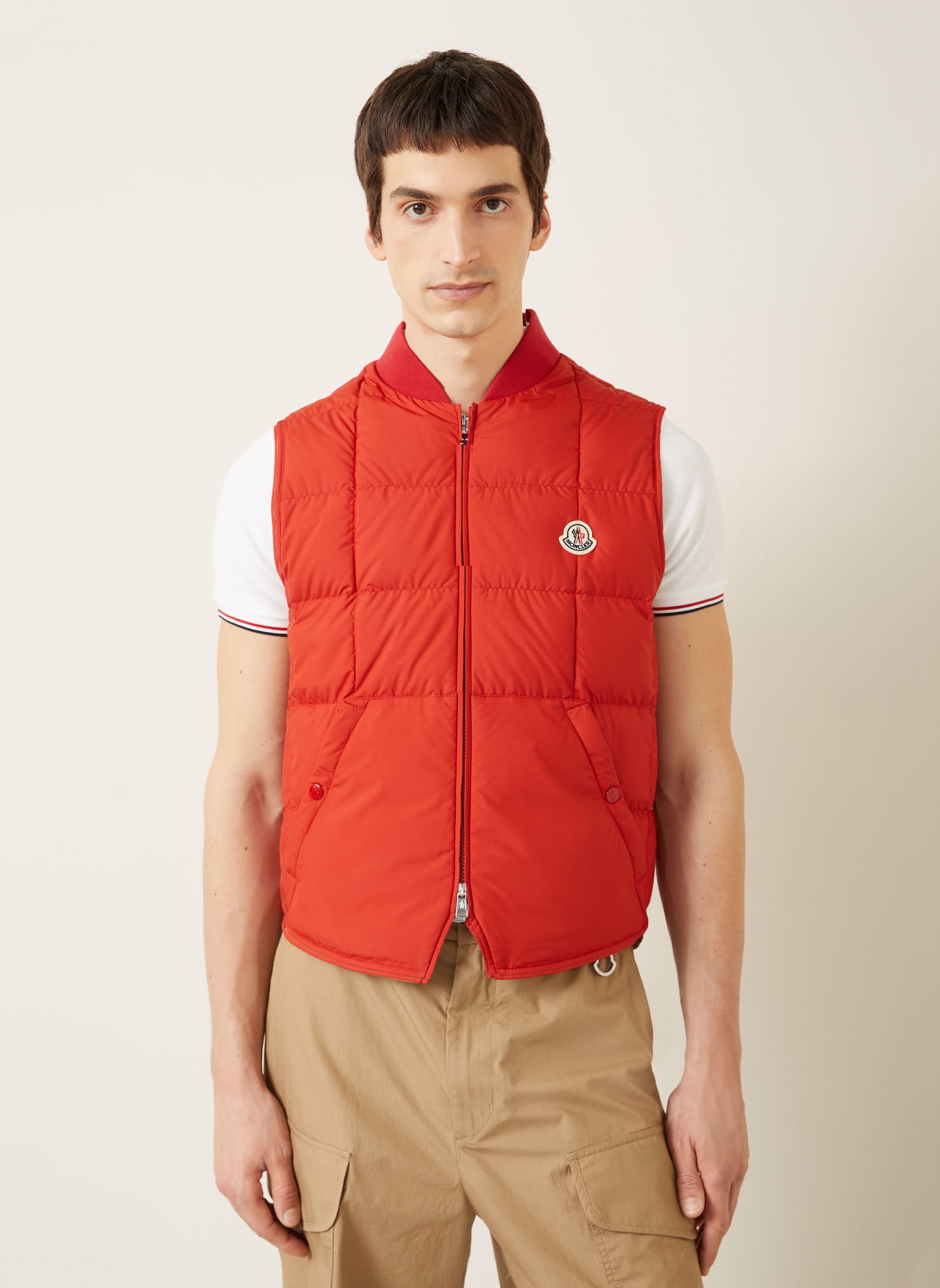 MONCLER Daunenweste ELBERTON: ROT