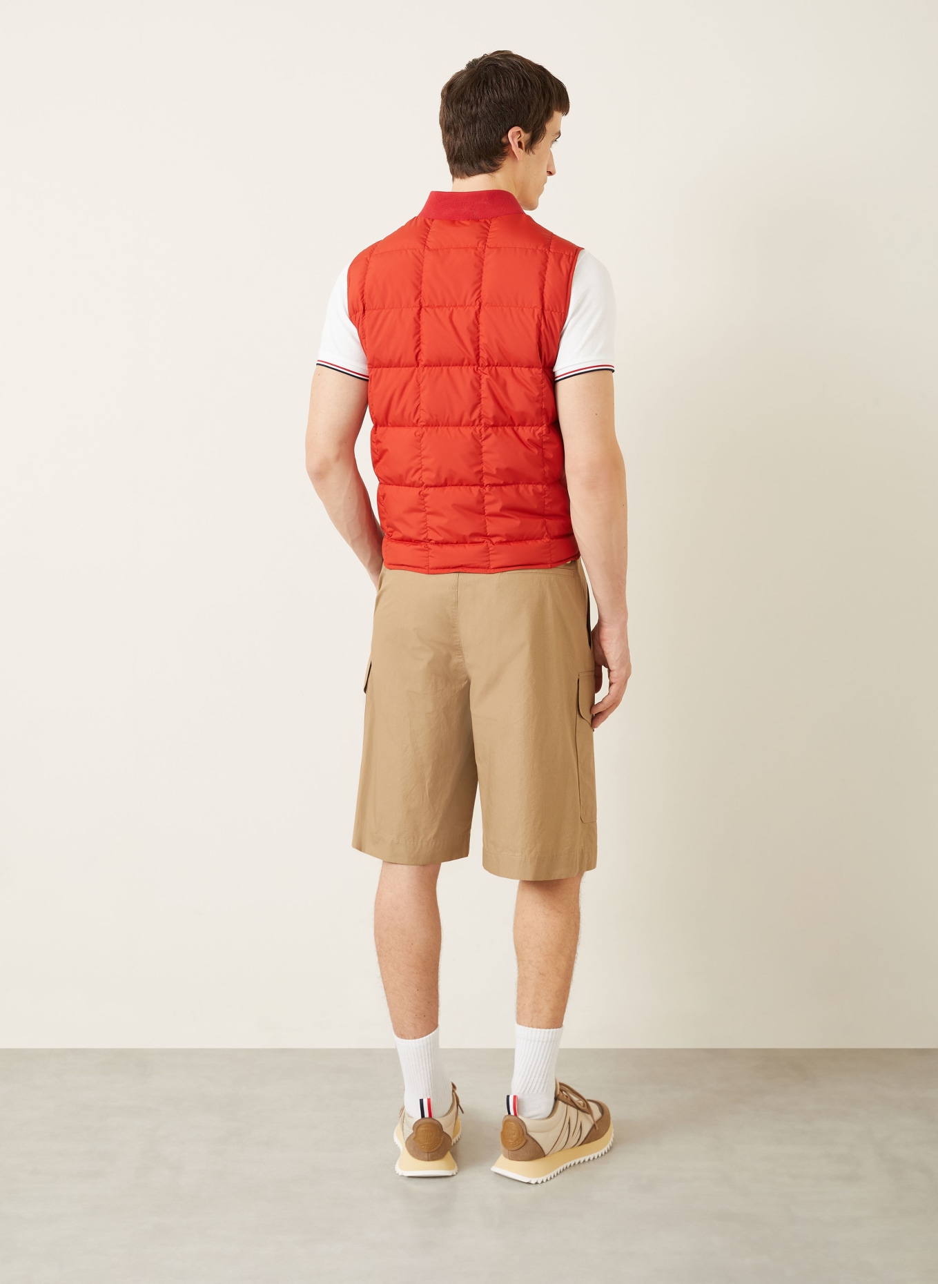 MONCLER cargo shorts: BEIGE