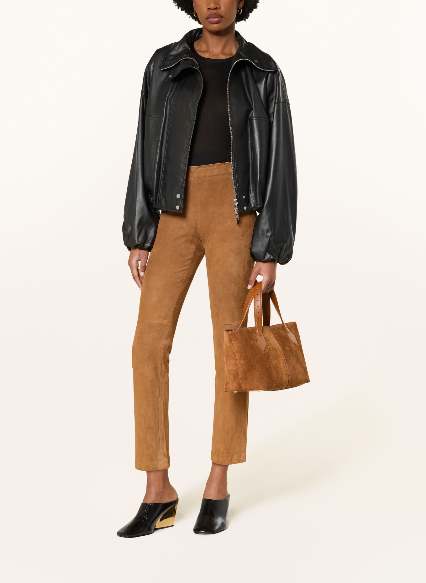 STOULS Lederhose: COGNAC