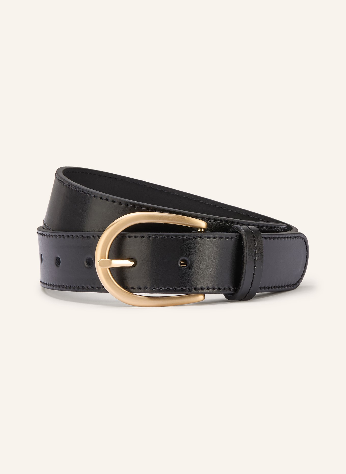 Condor leather belt: BLACK