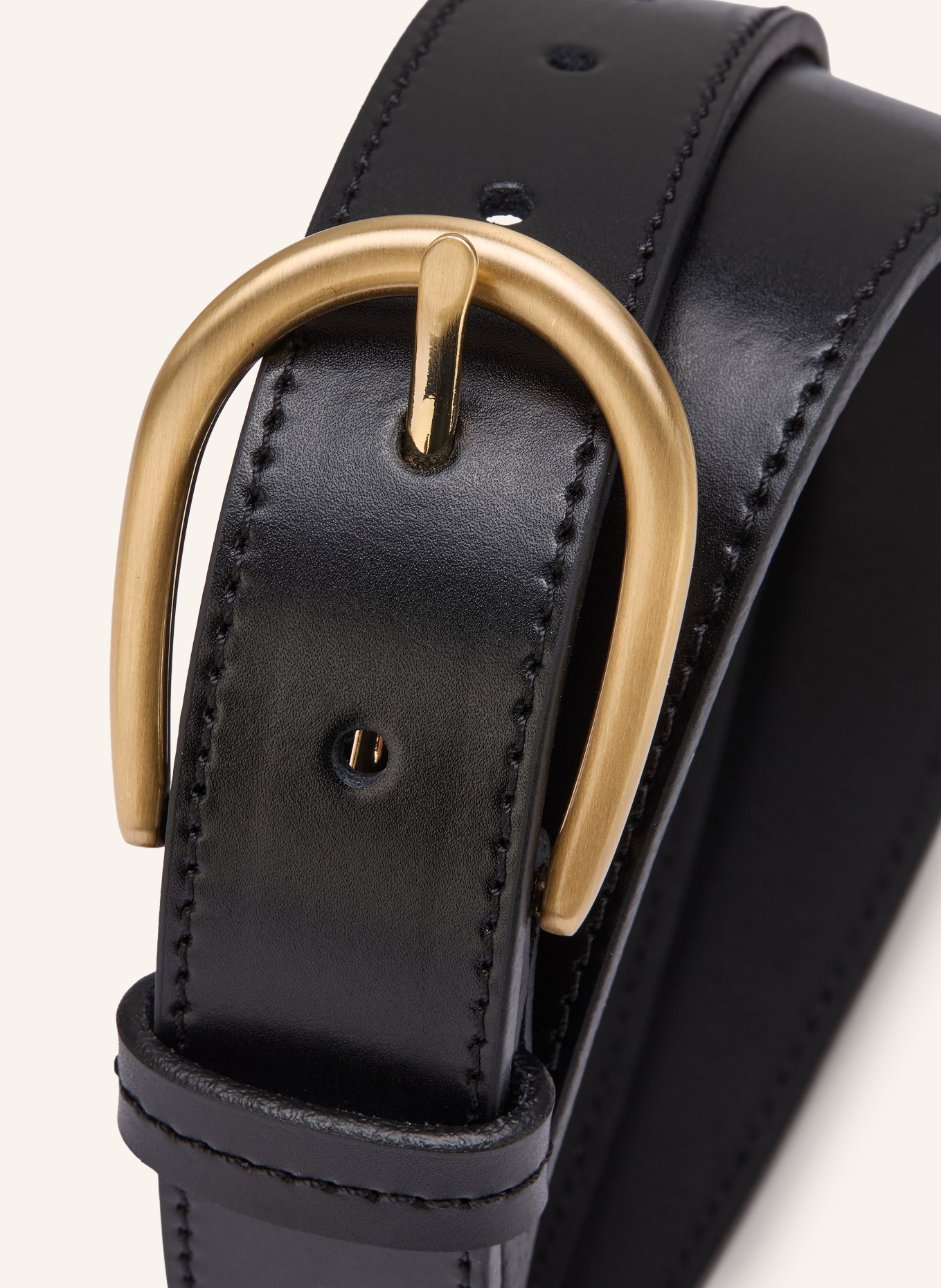 Condor leather belt: BLACK
