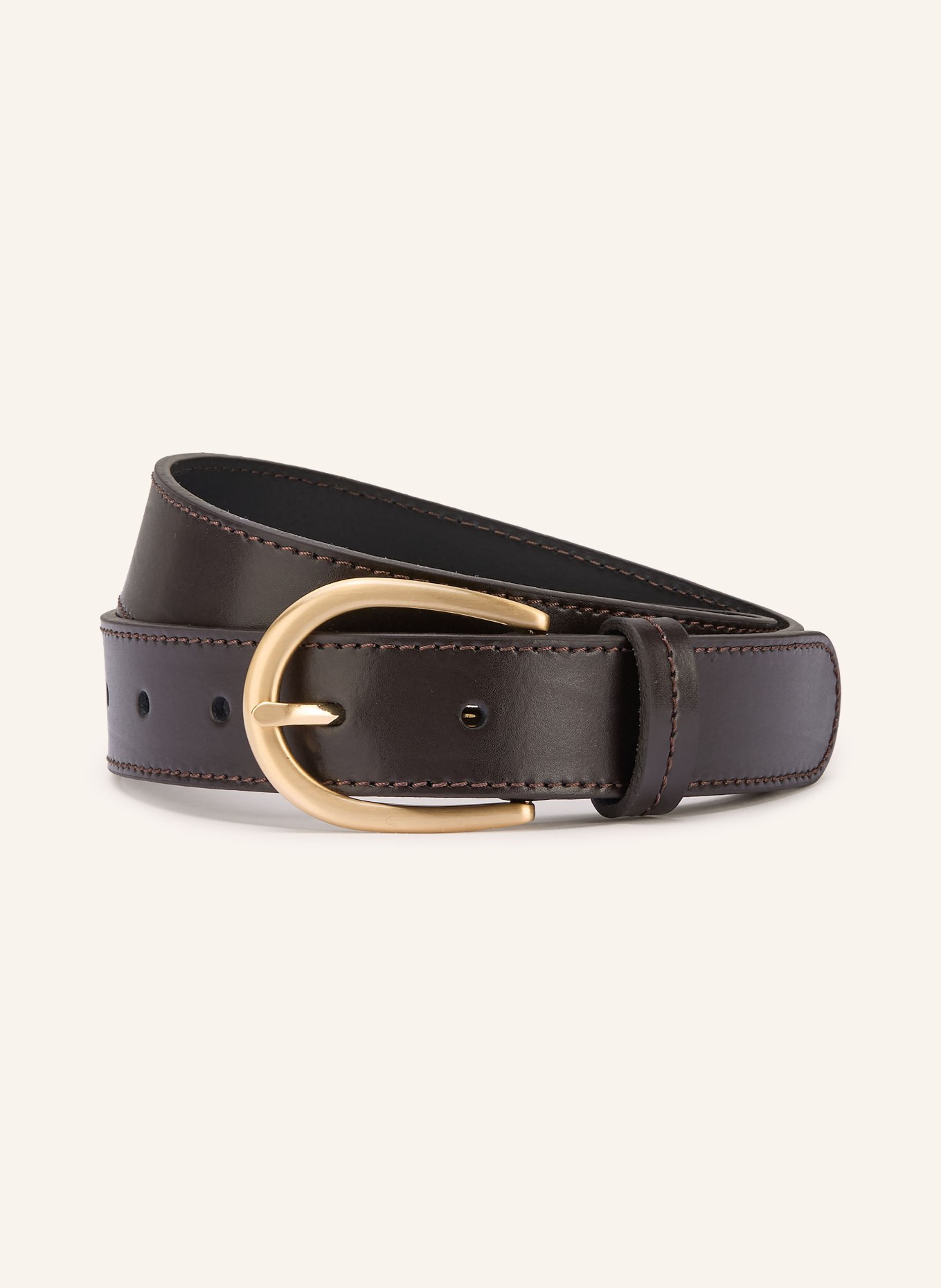 Condor leather belt: DARK BROWN