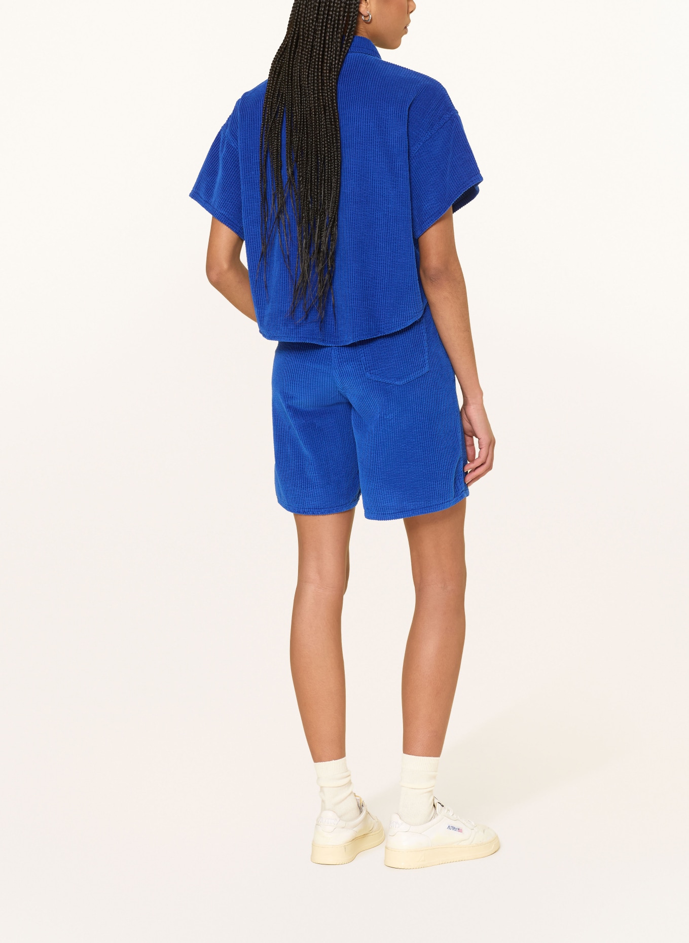 American Vintage Cordshorts PADOW: BLAU