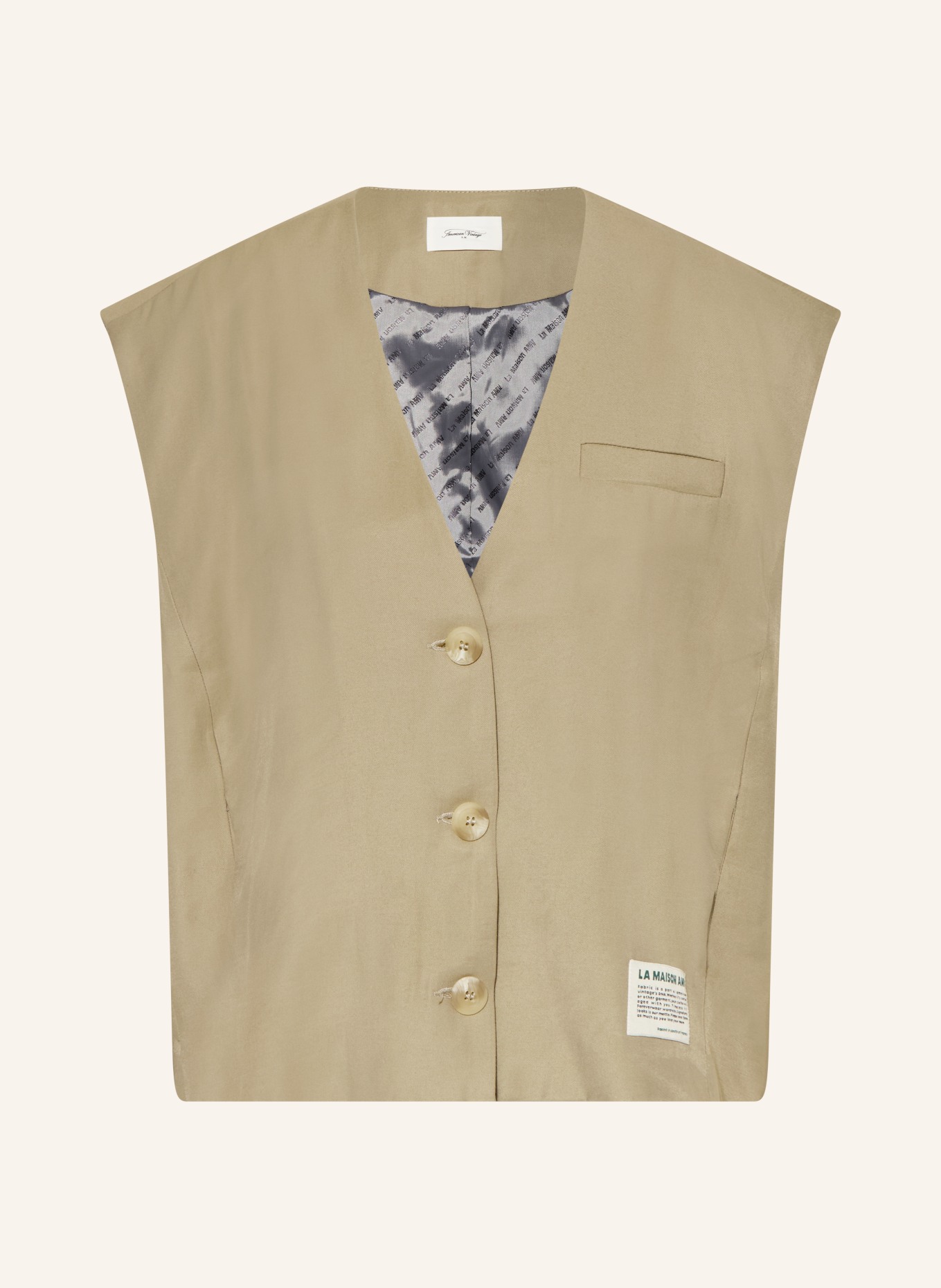American Vintage Blazer vest LANOW: LICHTGROEN