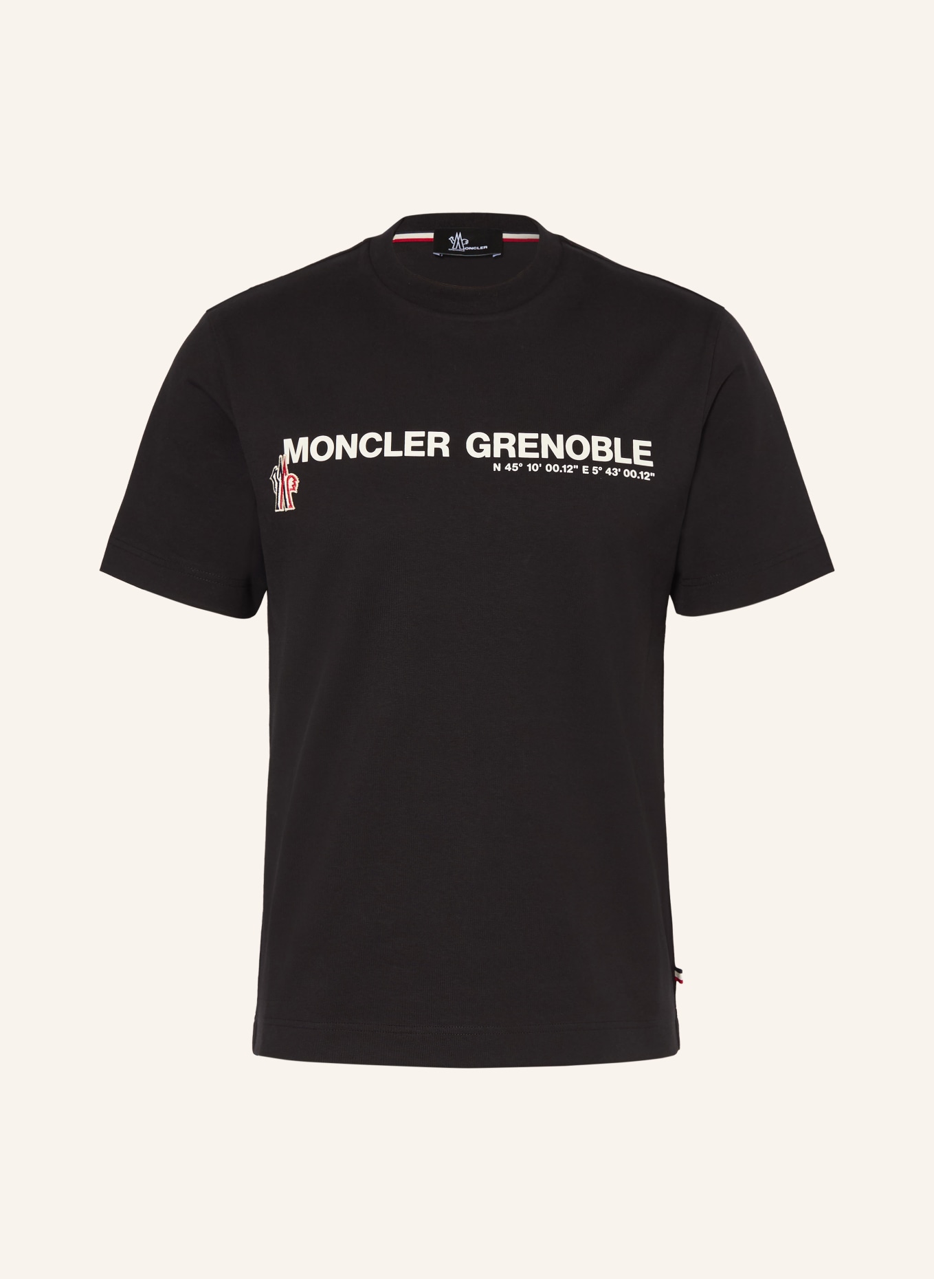 MONCLER GRENOBLE koszulka: CZARNY