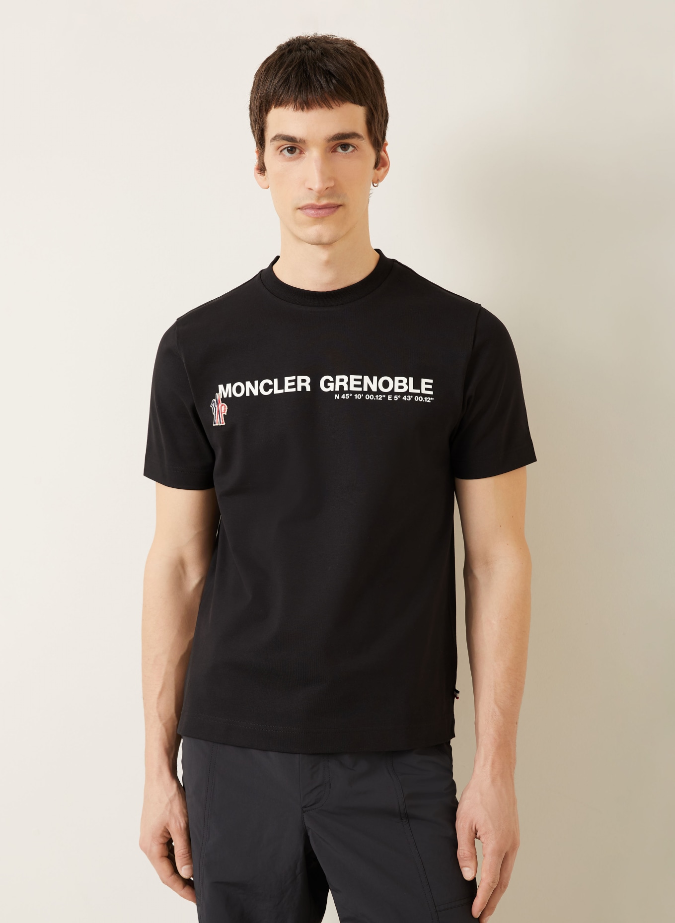 MONCLER GRENOBLE koszulka: CZARNY