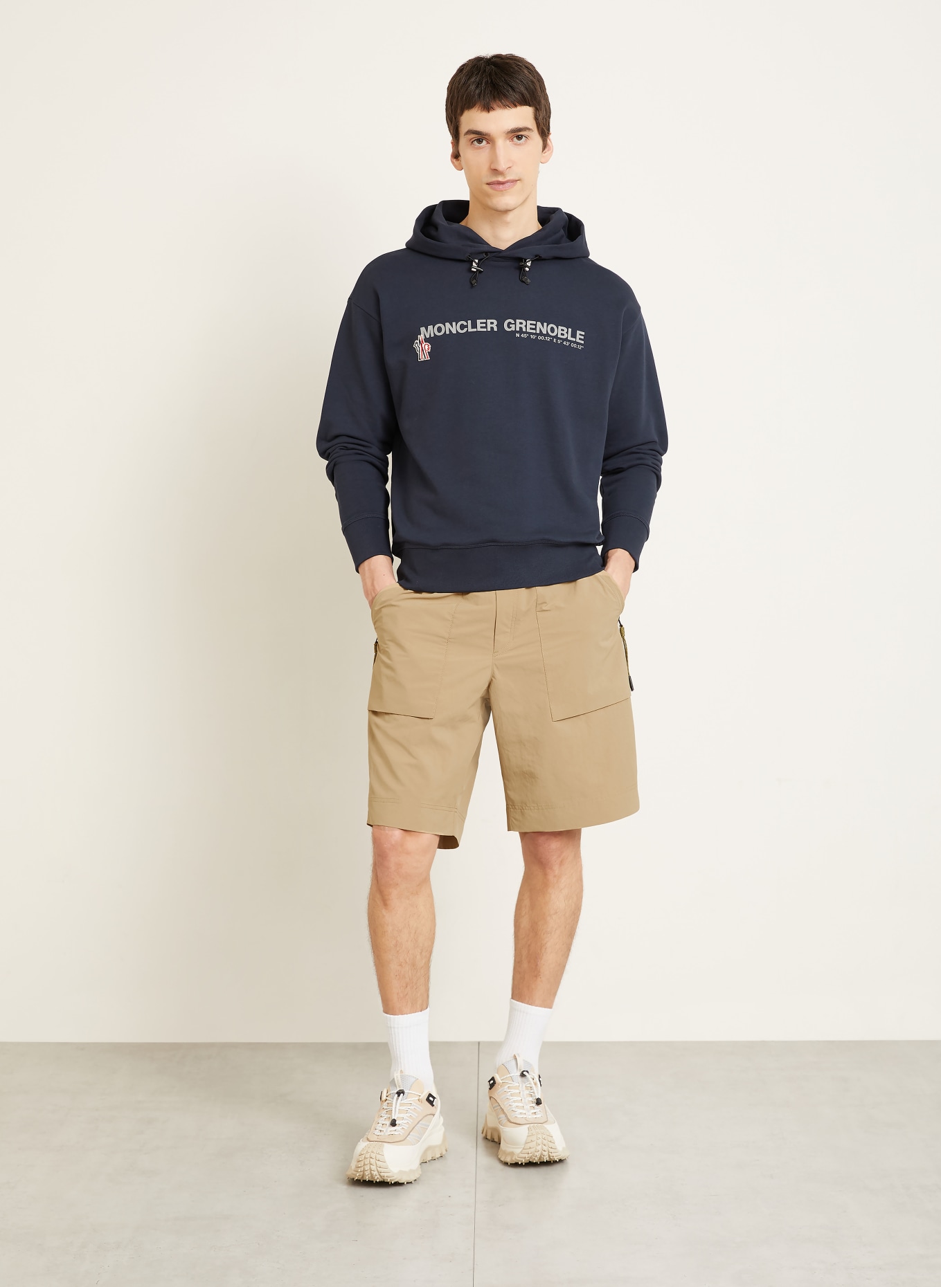 MONCLER GRENOBLE shorts: CAMEL