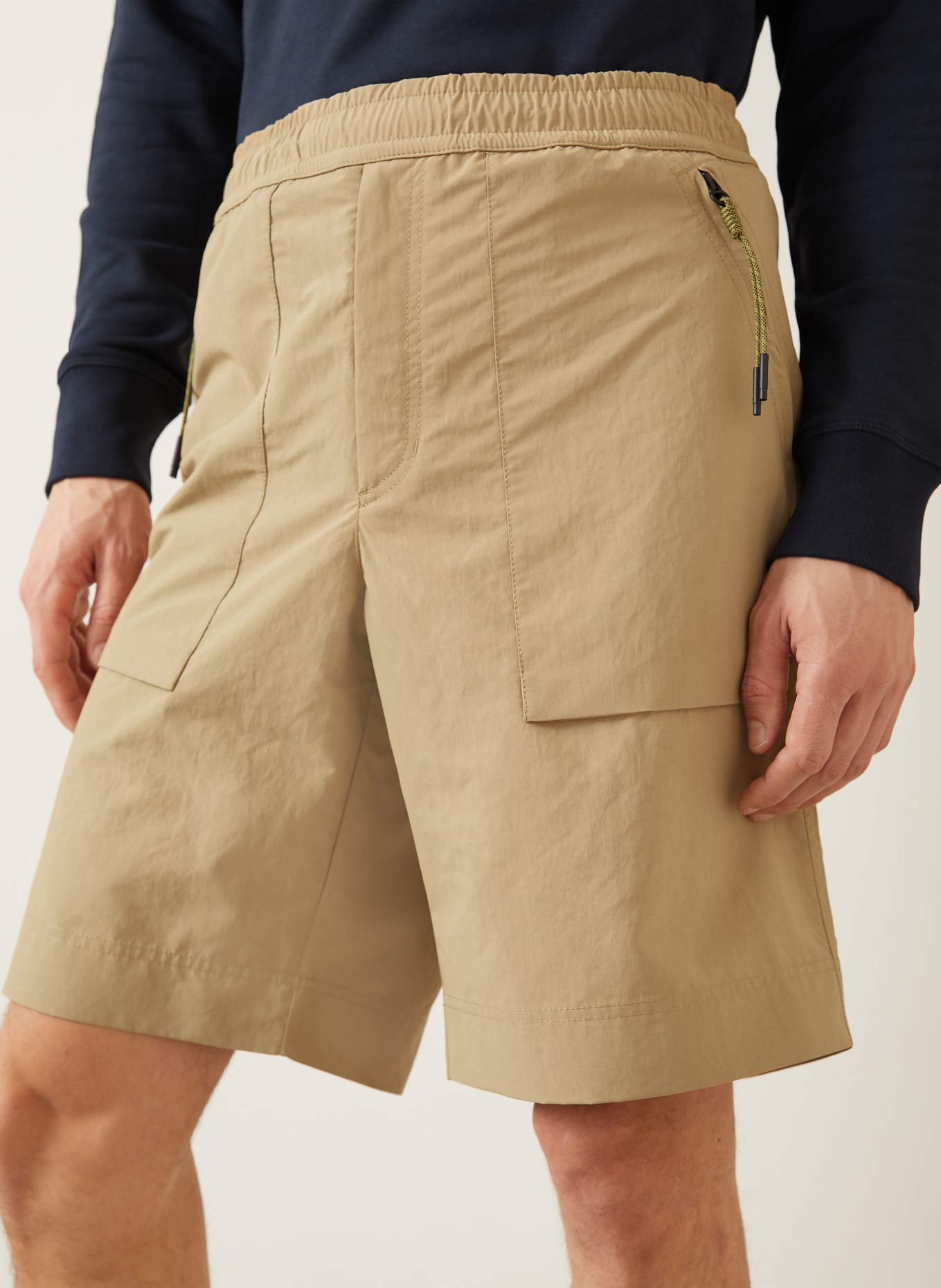 MONCLER GRENOBLE shorts: CAMEL