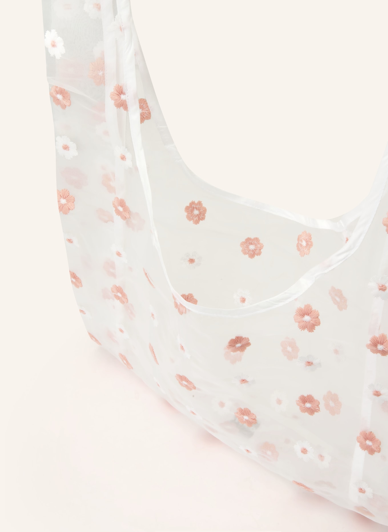 NÚNOO BELINDA LARGE handbag: WHITE / ROSE