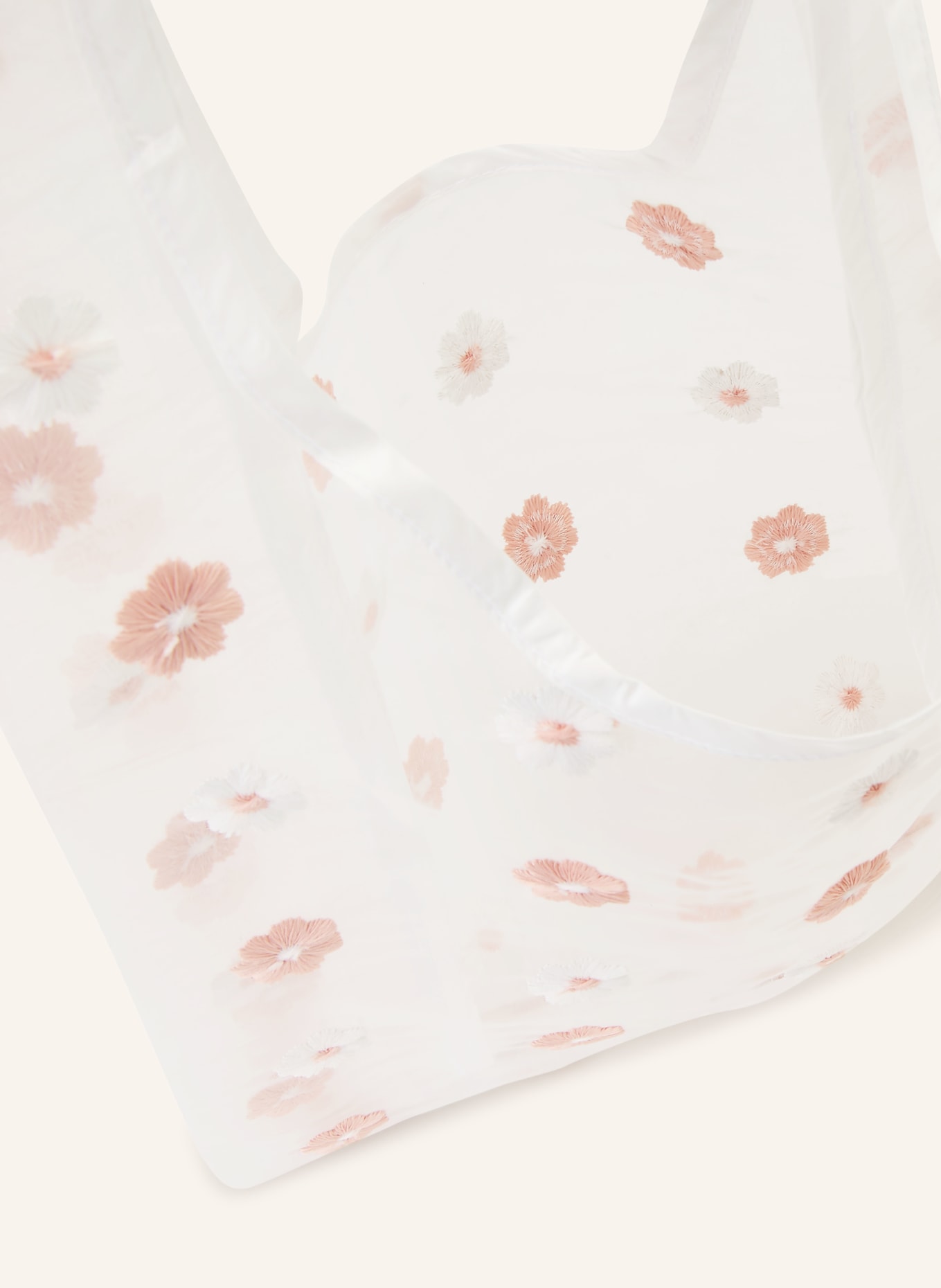 NÚNOO Handtasche BELINDA SMALL: WEISS / ROSÉ