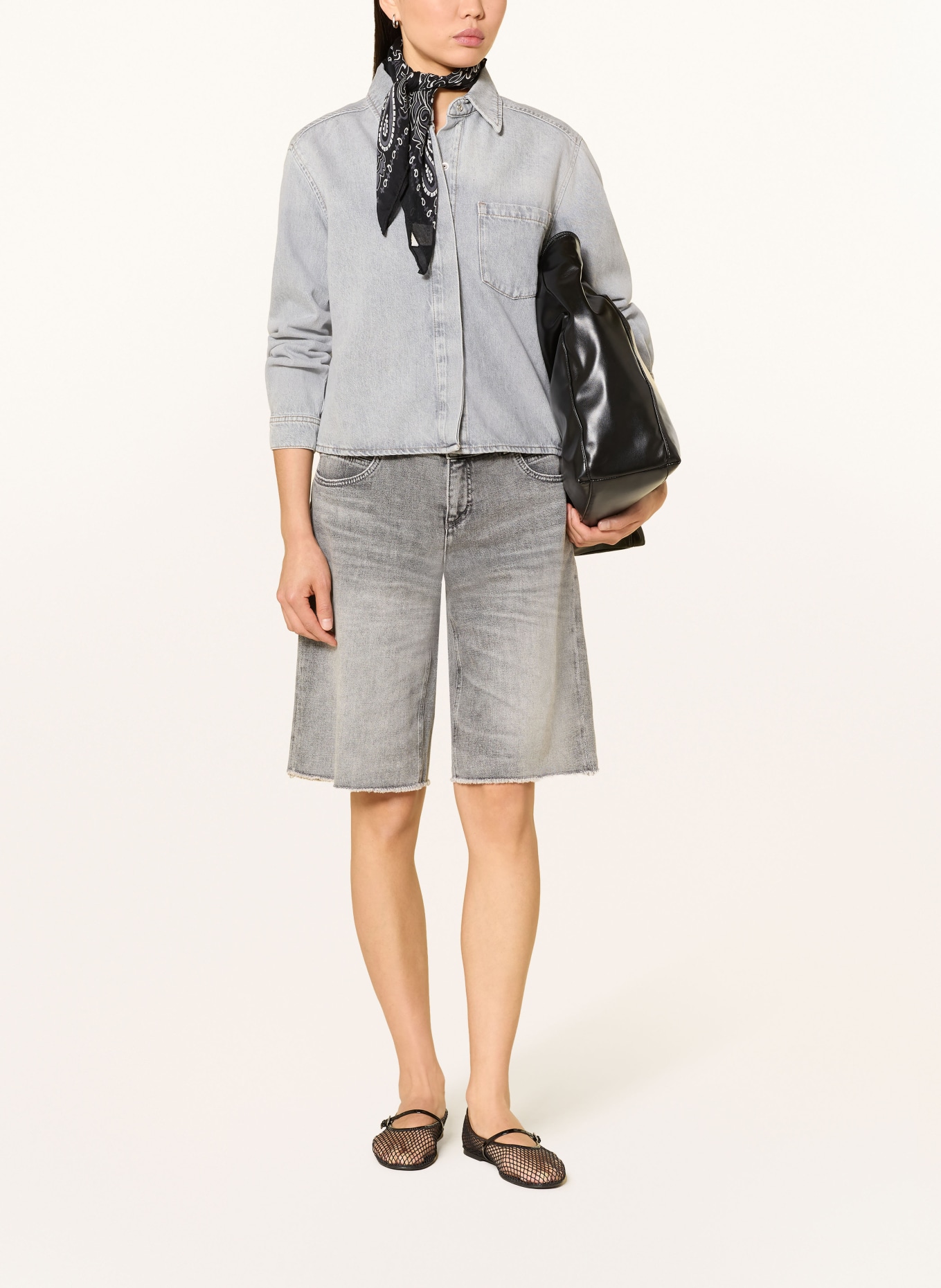 MAC Jeans Bermuda shorts RICH: D366 ash grey used wash