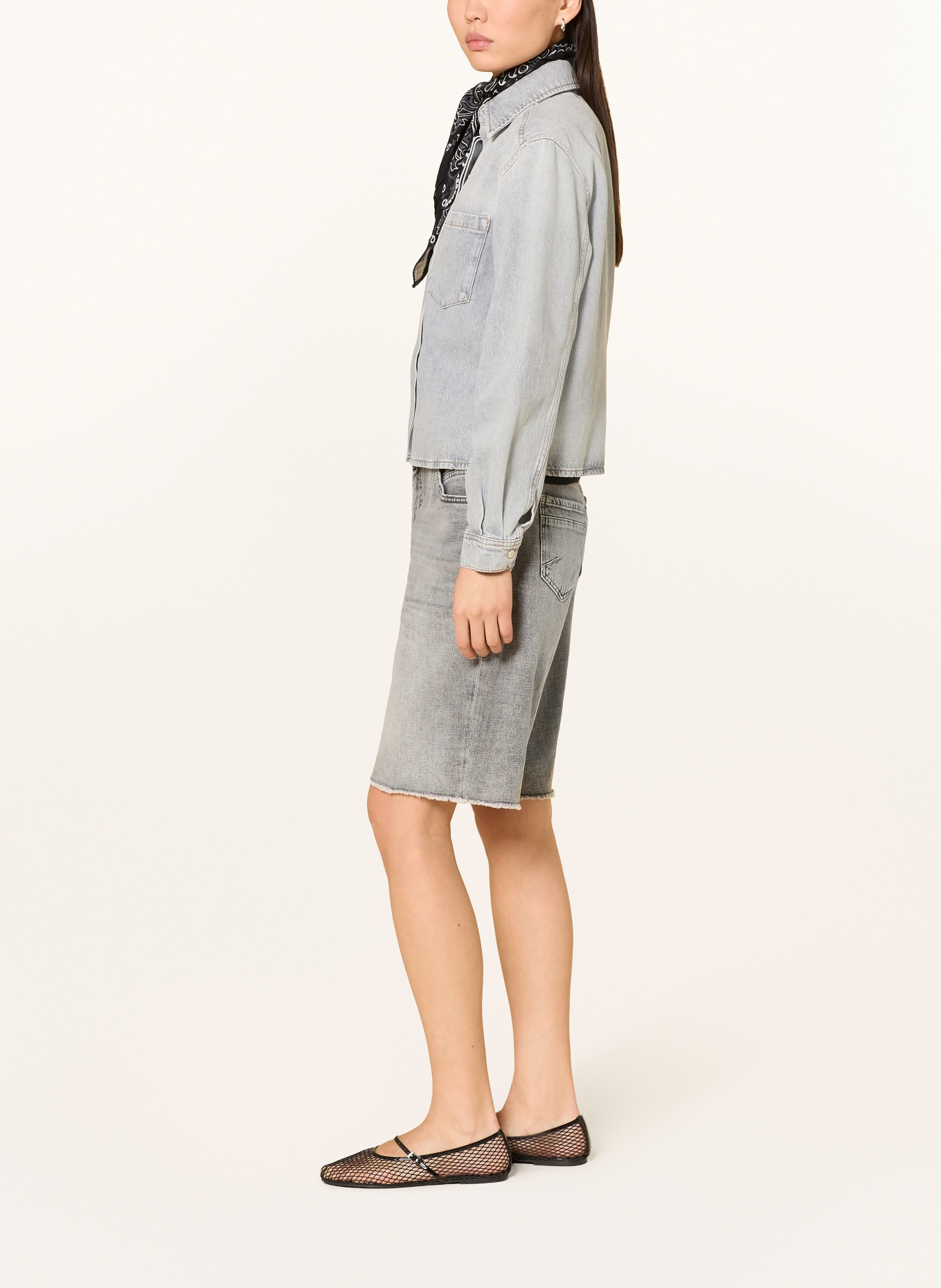 MAC Jeans Bermuda shorts RICH: D366 ash grey used wash