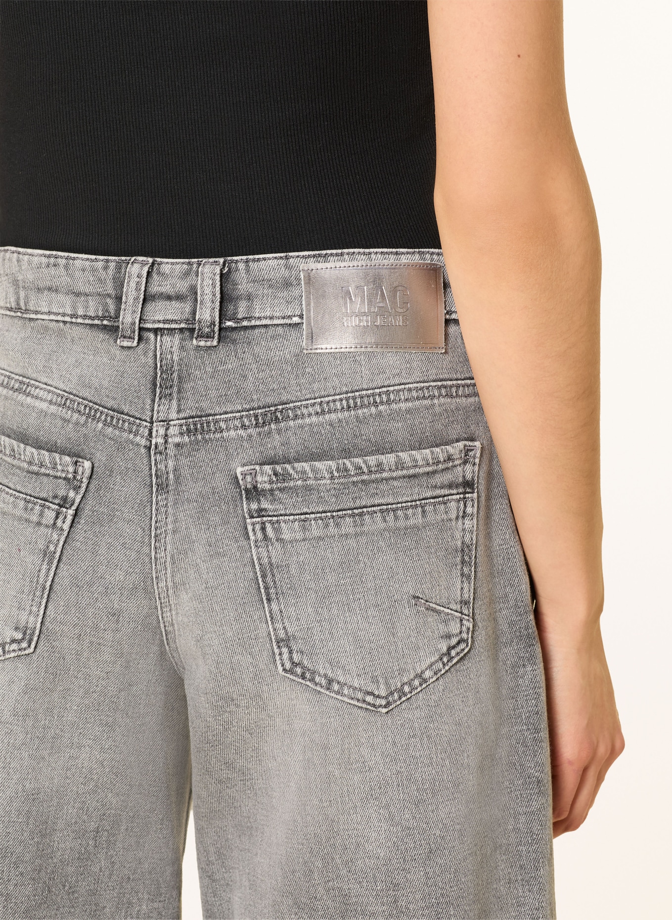 MAC Jeans Bermuda shorts RICH: D366 ash grey used wash